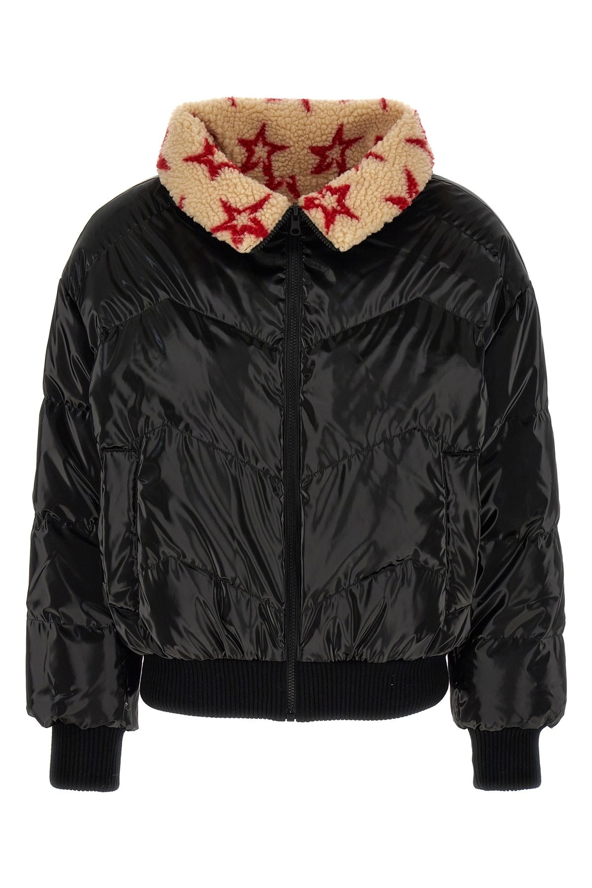 'Reversible Faux Shearling' reversible down jacket - 1