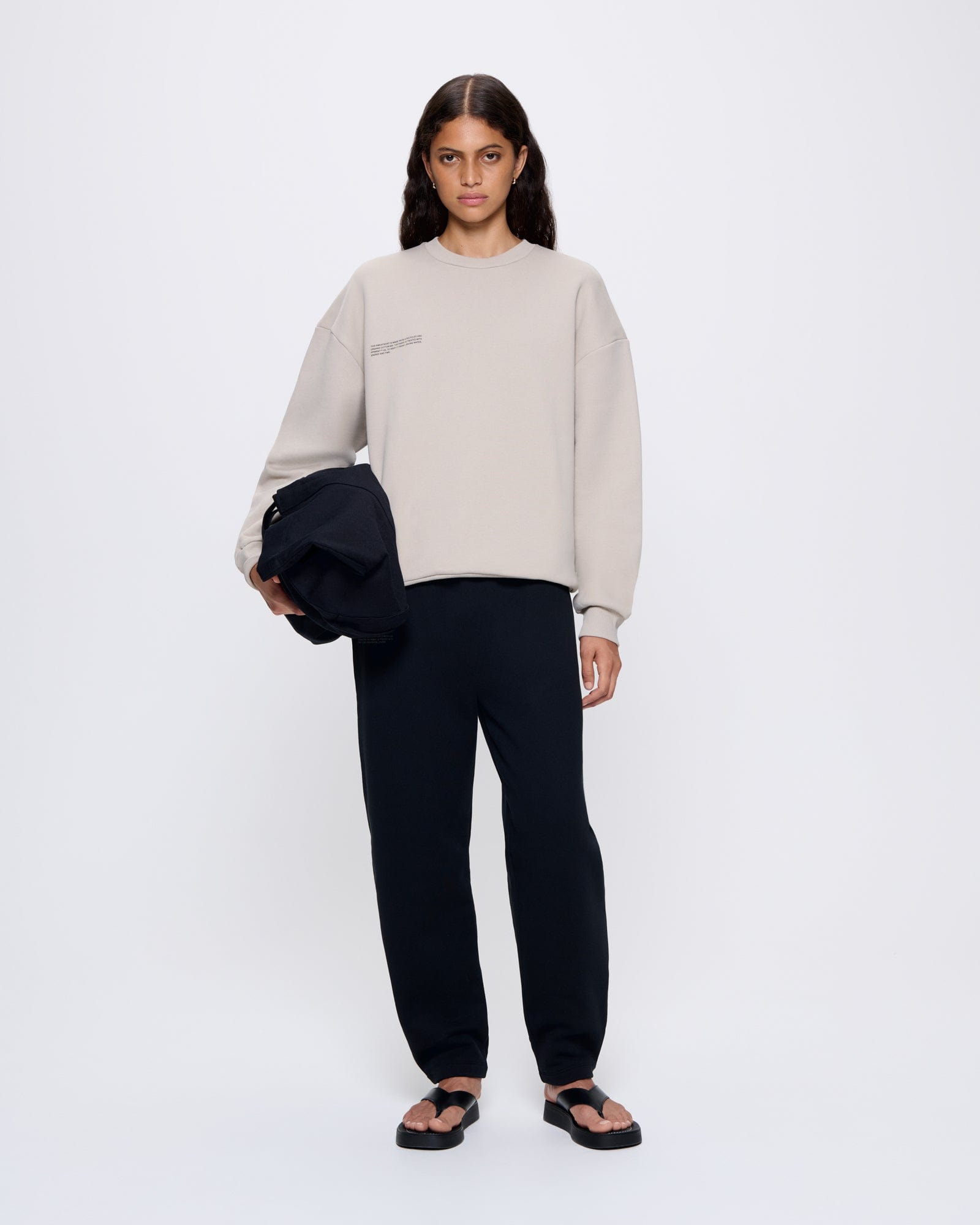 Womens 365 Heavyweight Sweatshirt - Stone - 3