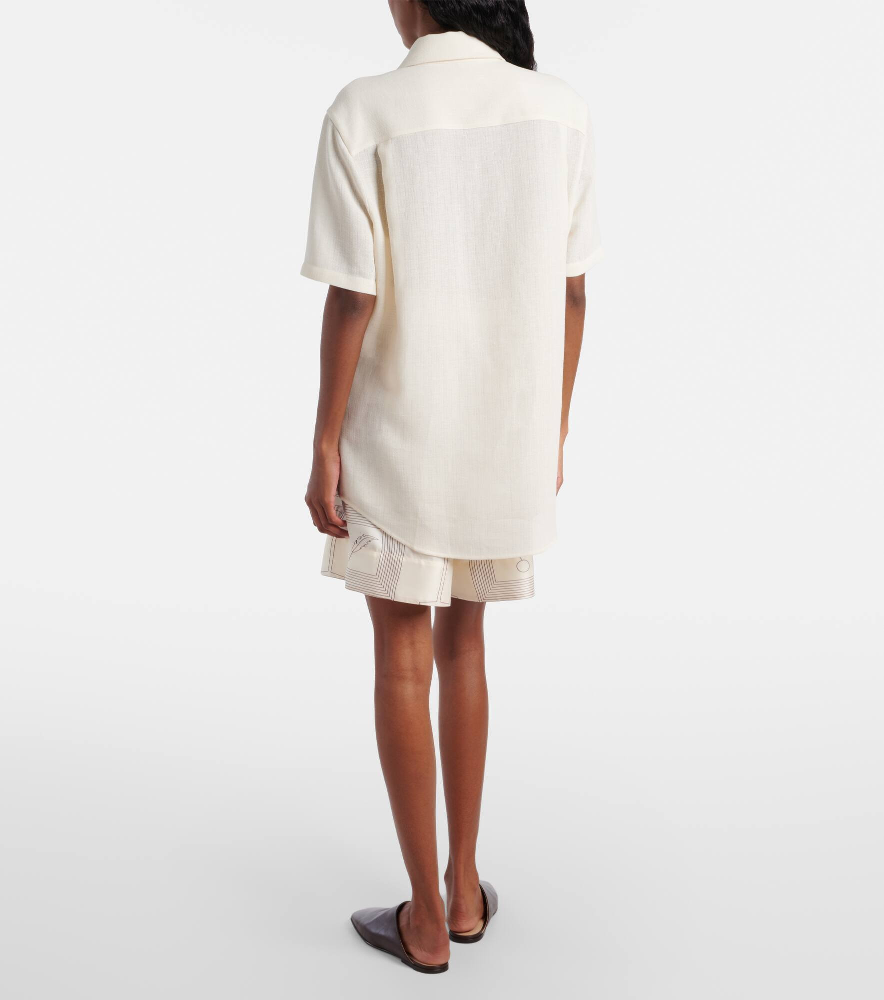 Shirley linen crêpe shirt - 3