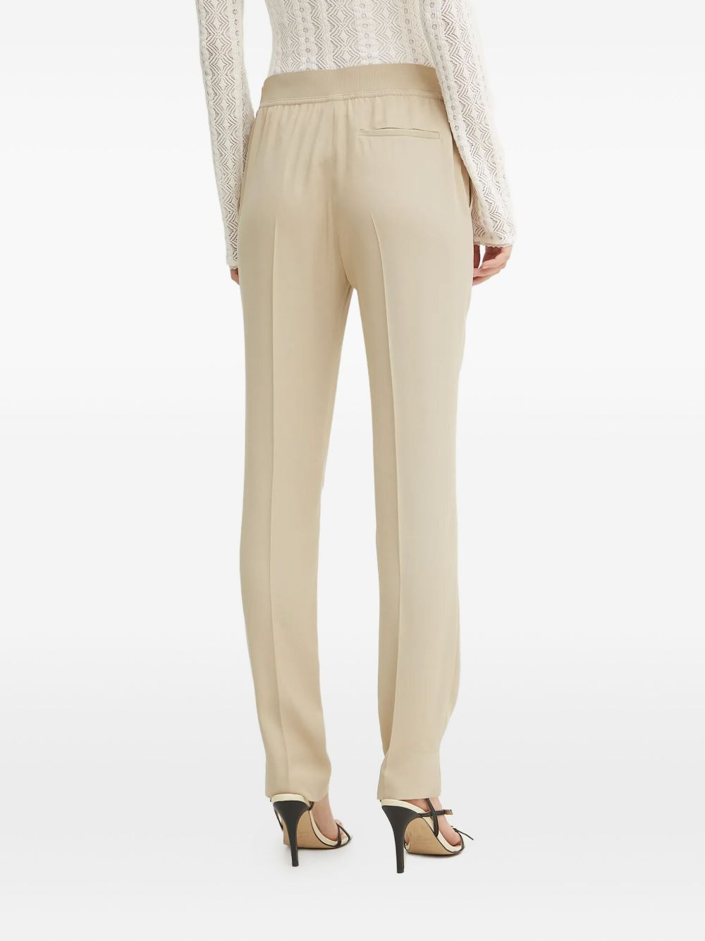 side-split straight trousers - 3