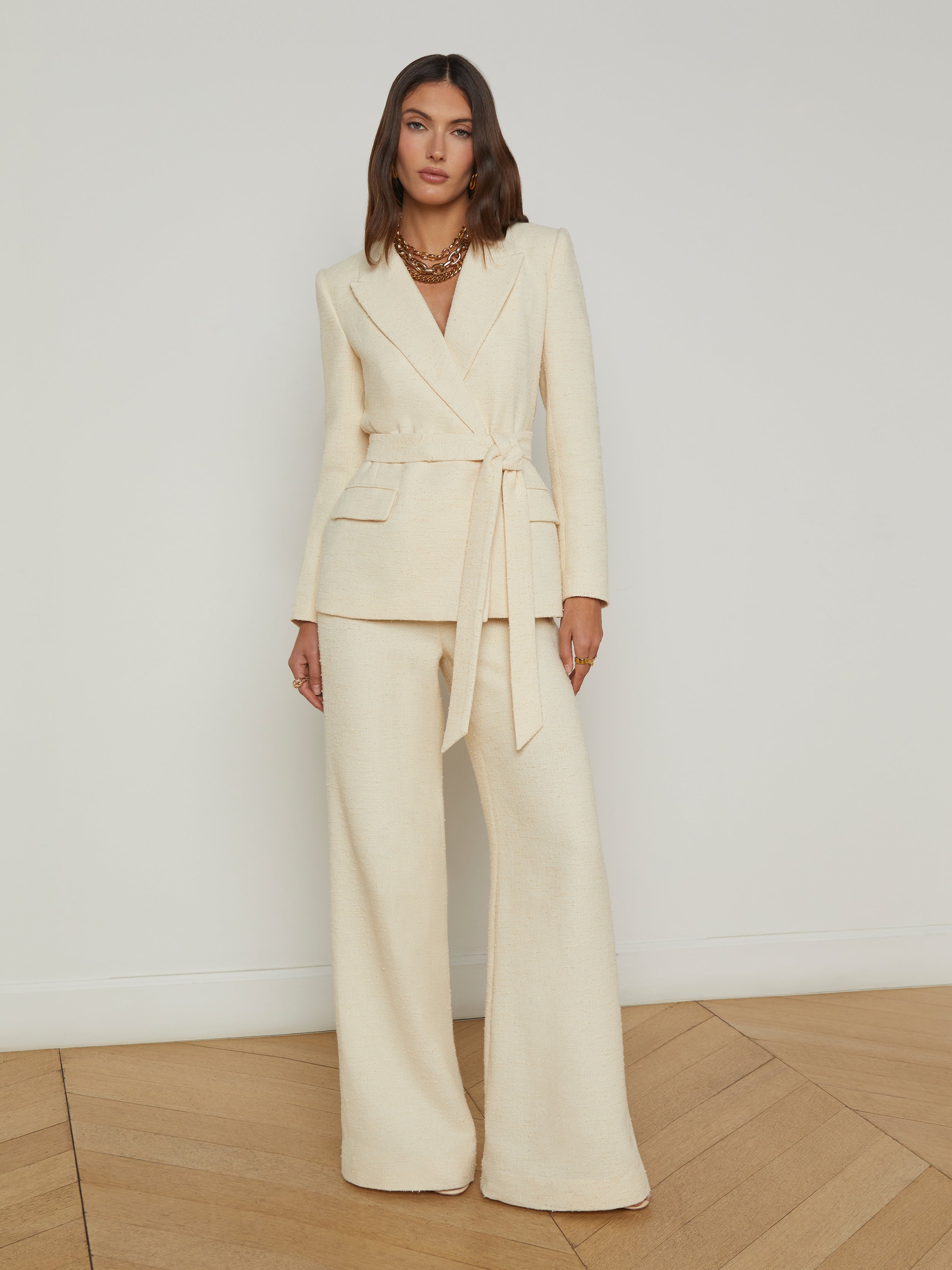 Jordana Tweed Wrap Blazer - 5