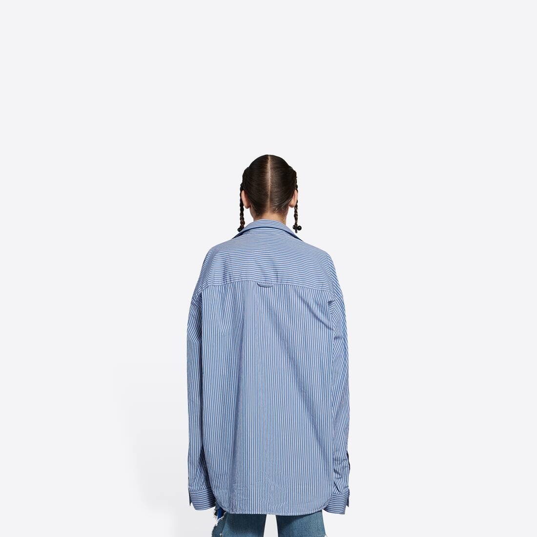 Men's Décolleté Shirt  in Blue - 5