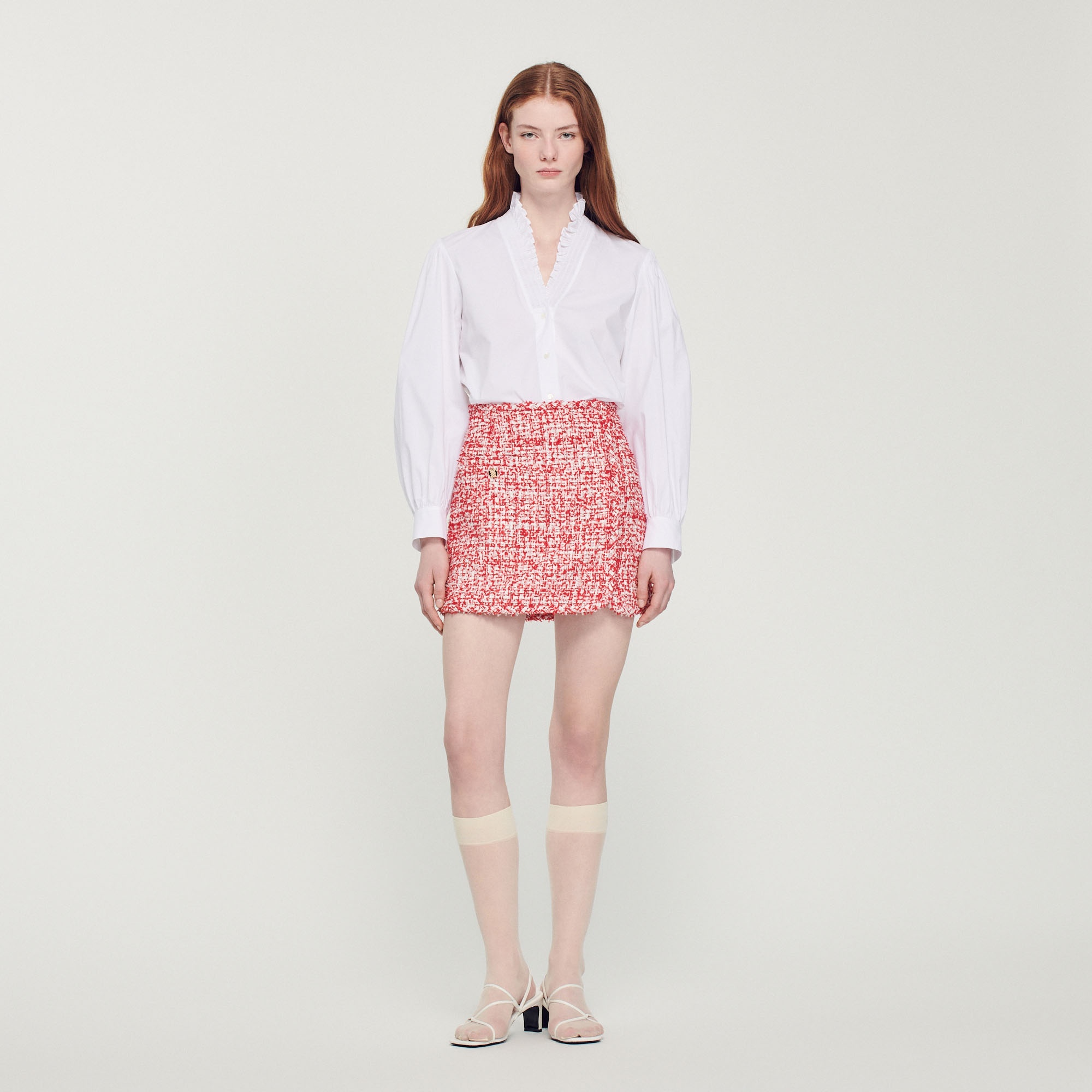 Short tweed skirt - 3
