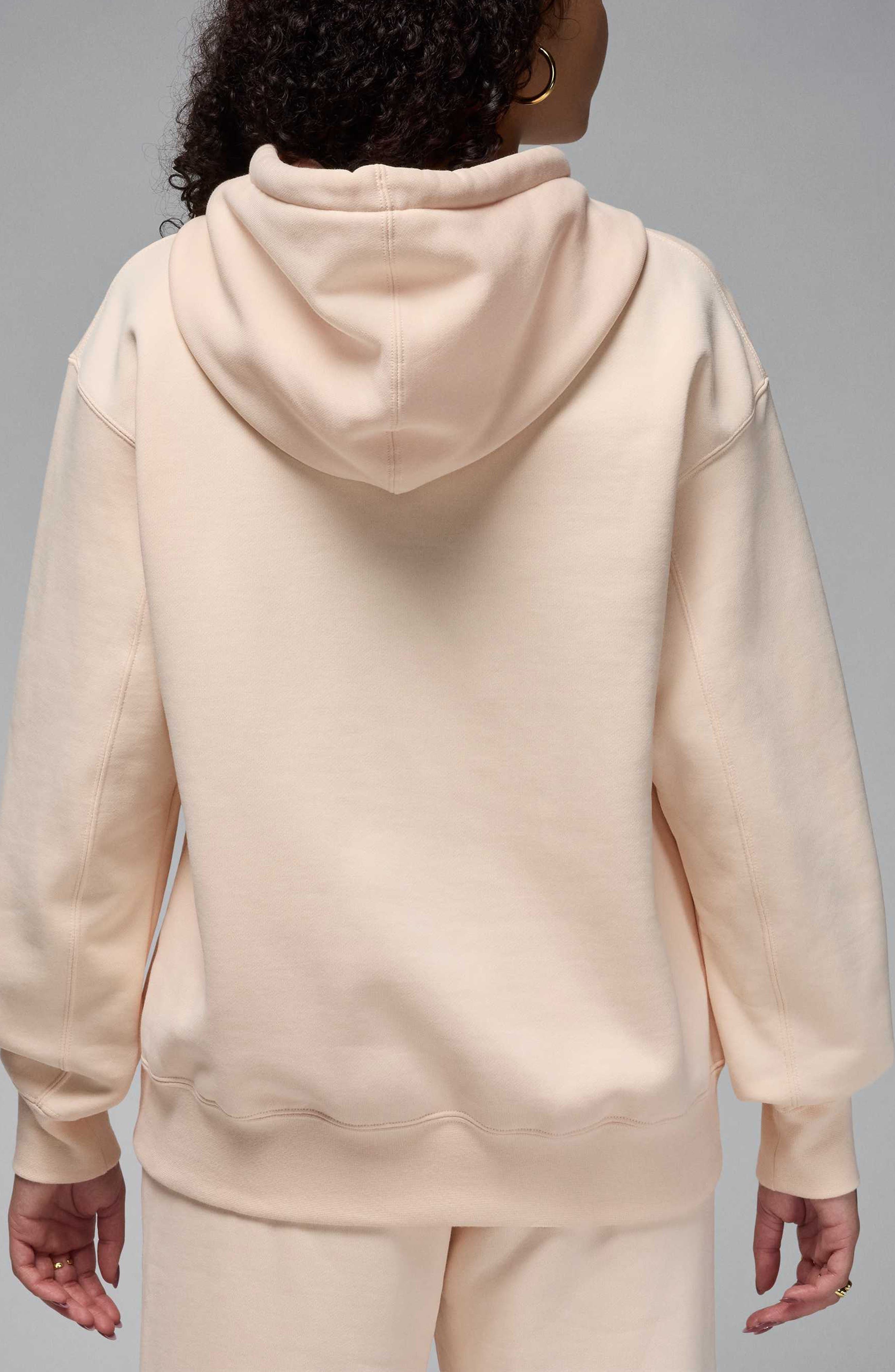 Jordan Flight Fleece Hoodie in Guava Ice at Nordstrom - 2