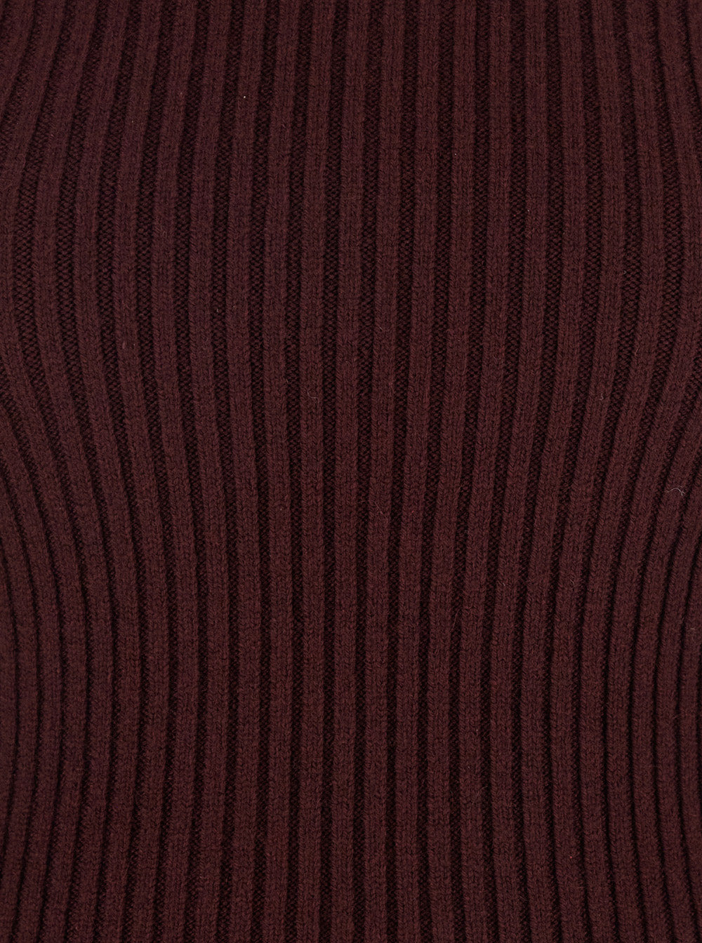 Max Mara Women Bordeaux Turtleneck Sweater With Ribbed Design In Wool Blend Woman - 3