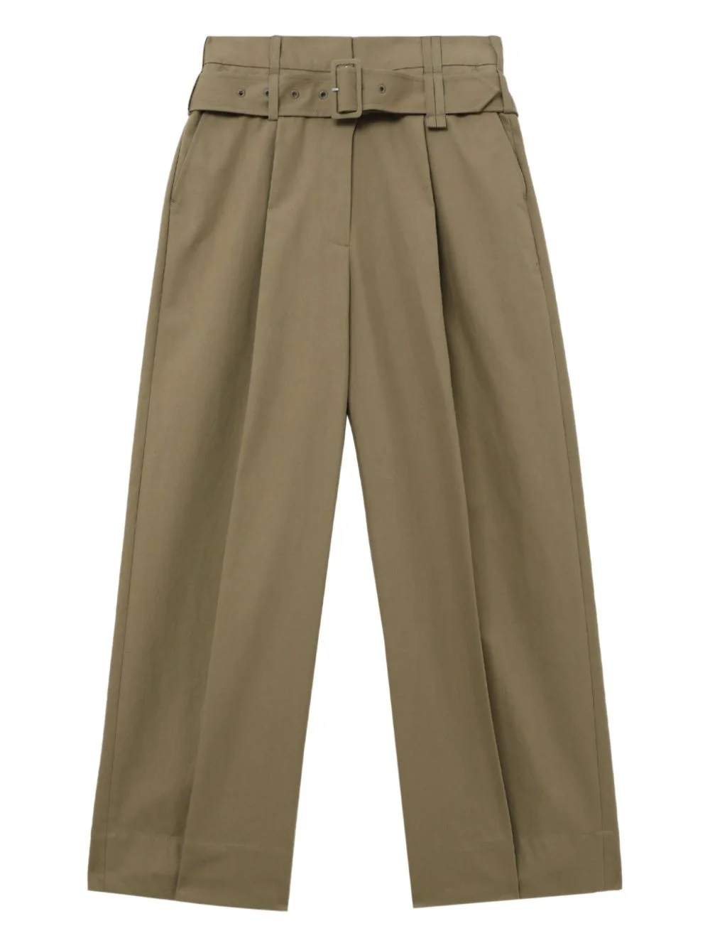 belted pleated trousers - 1