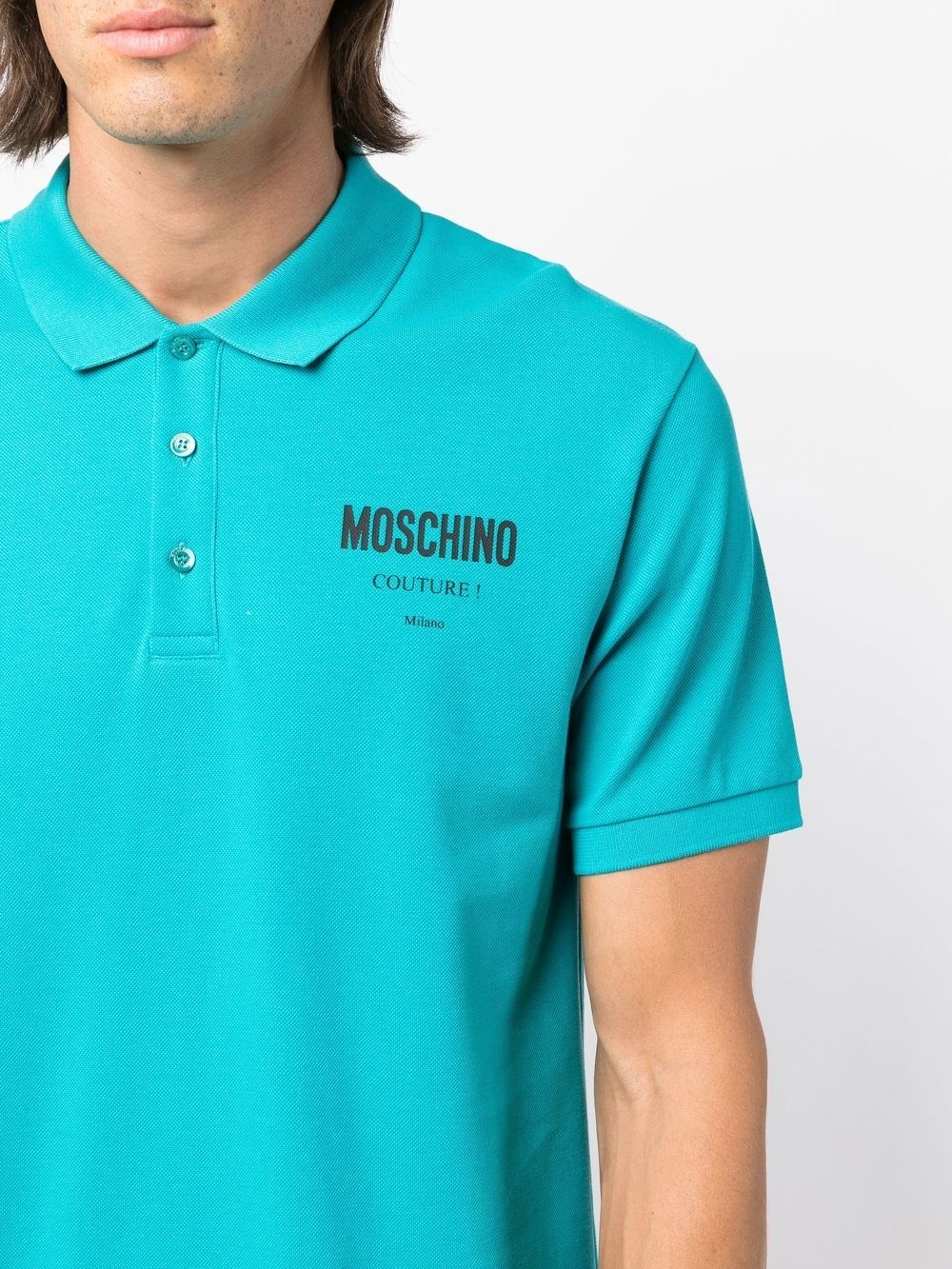 logo-print polo shirt - 5