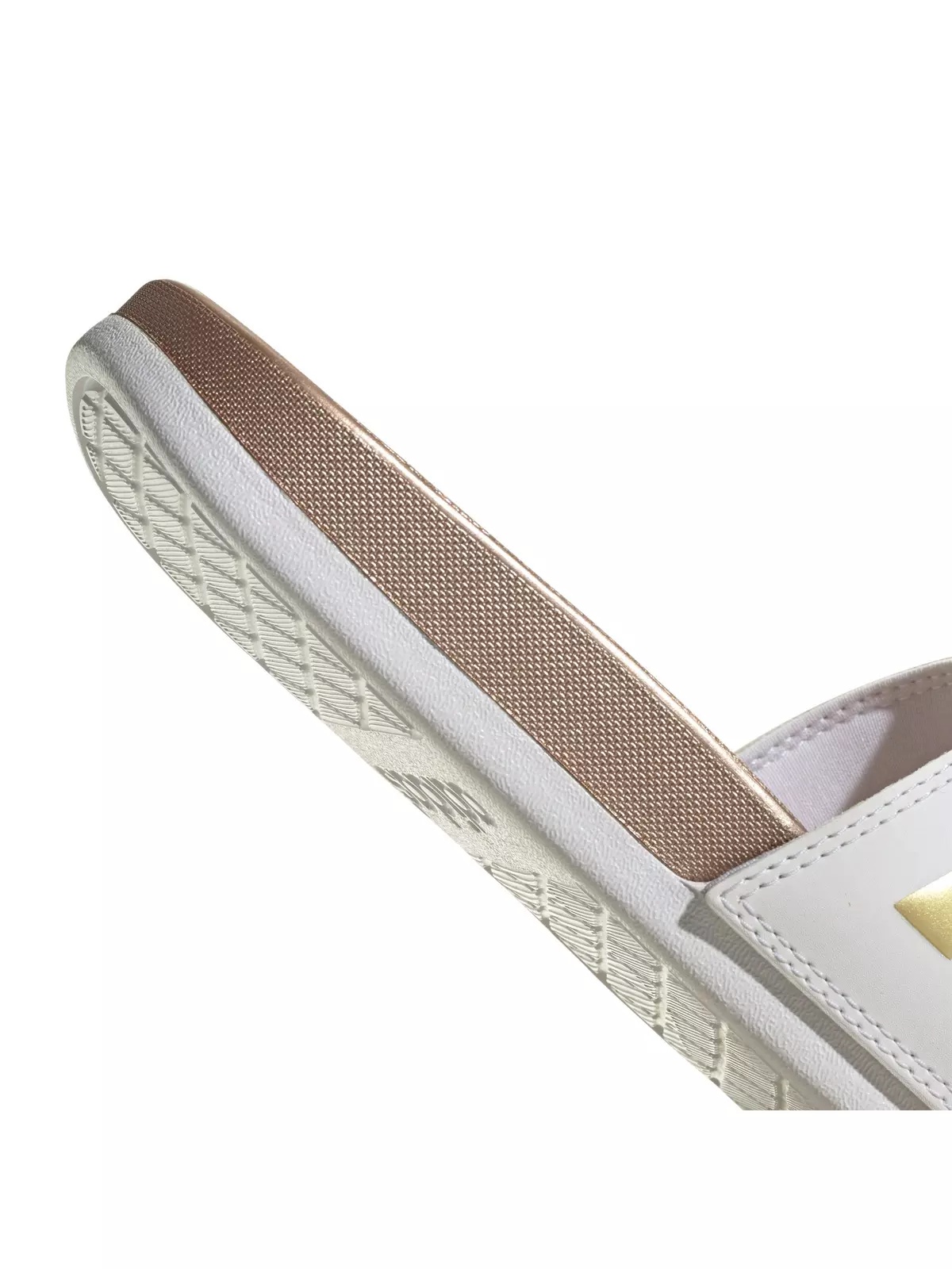 Adilette Comfort "Cloud White/Cloud White/Matte Gold" Women's Slide - 8