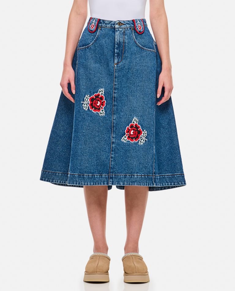 ABI DENIM MIID SKIRT - 1