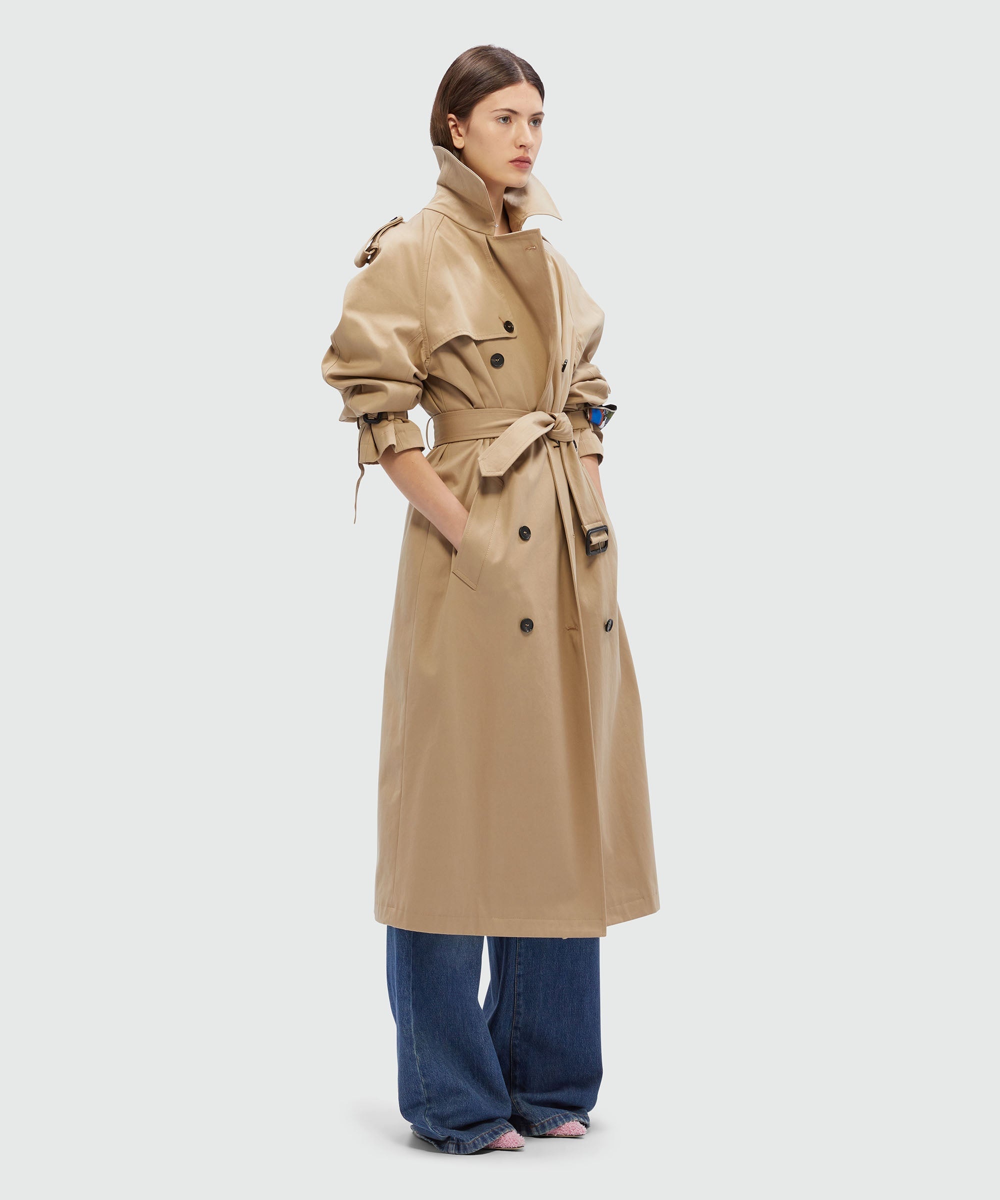 "La Vedetta" faille trench coat - 4