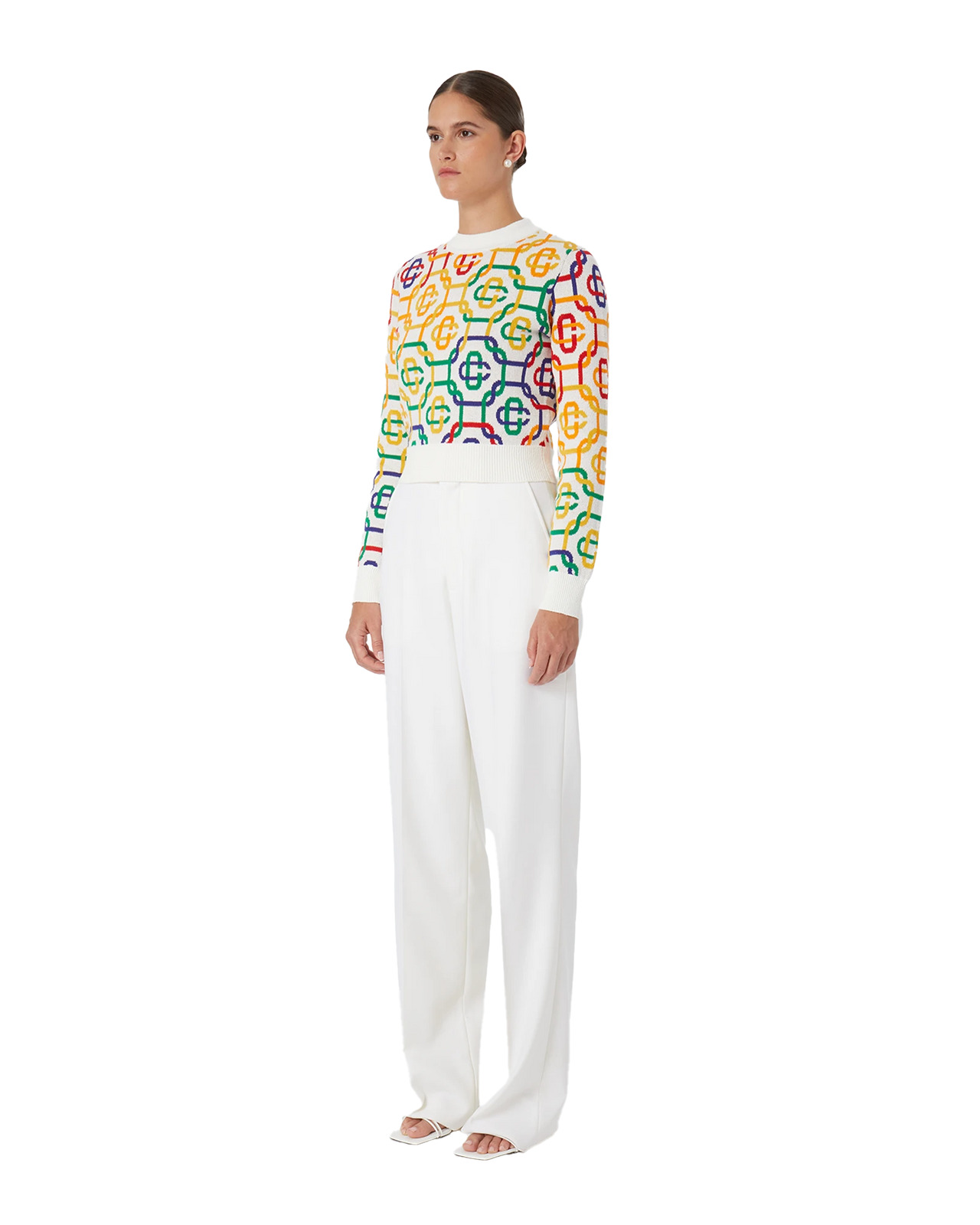 Rainbow Monogram Jumper | Casablanca Paris - 2