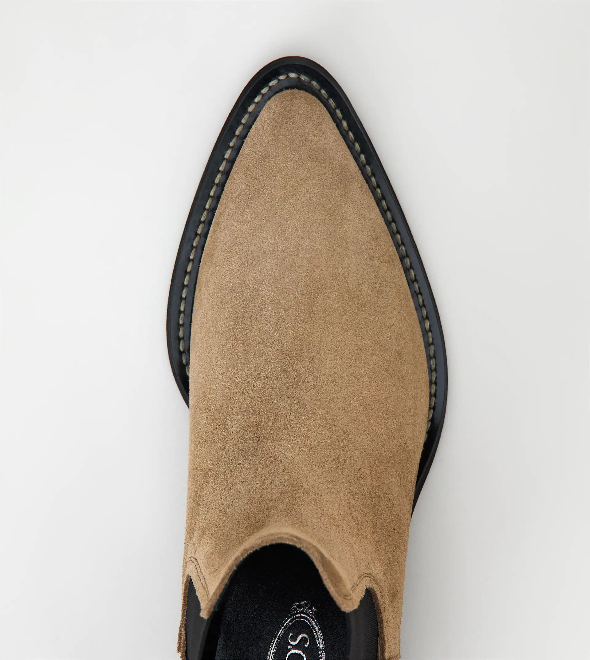 ANKLE BOOTS IN SUEDE - BEIGE - 4