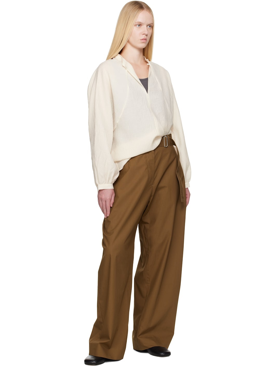 Tan Doring Cotton Trousers - 4