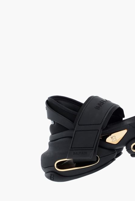 Black and gold neoprene B-Bold sandal sneakers - 7
