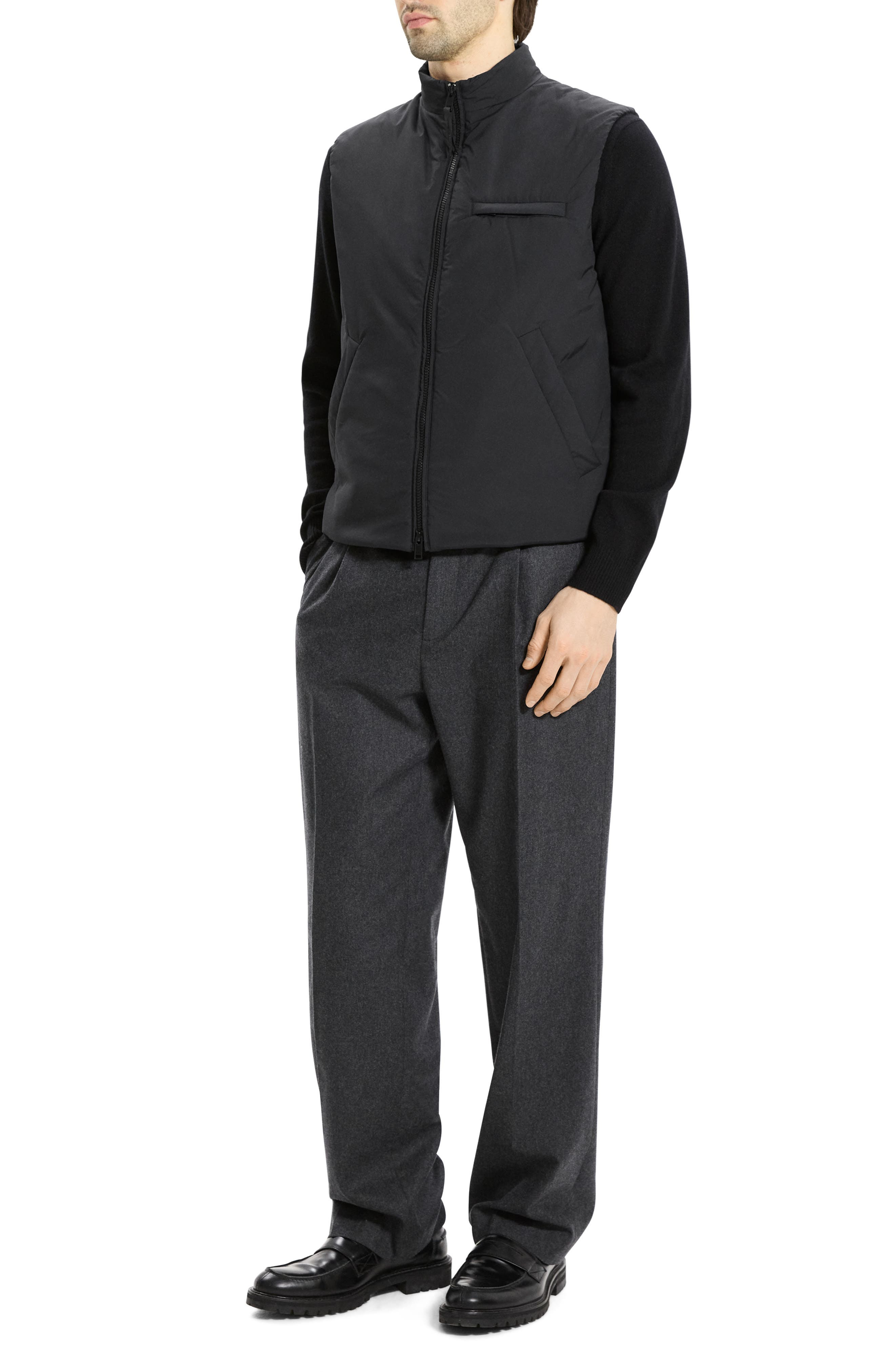 Theory Layering Motion Vest in Black - 5