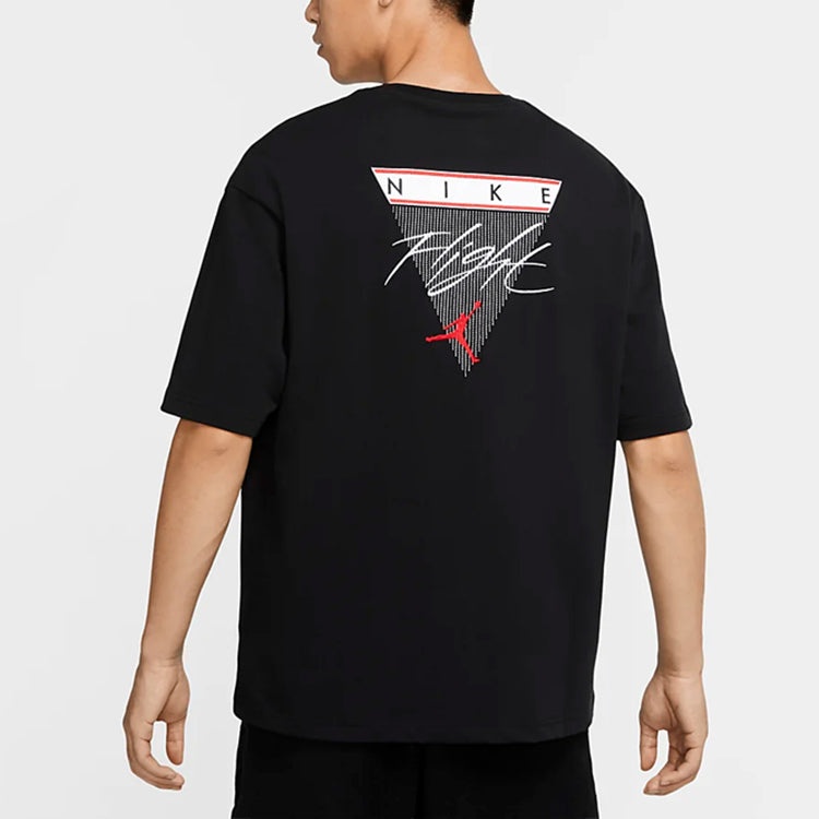 Air Jordan Flight Classic logo Basic Short Sleeve Black CZ1214-010 - 3