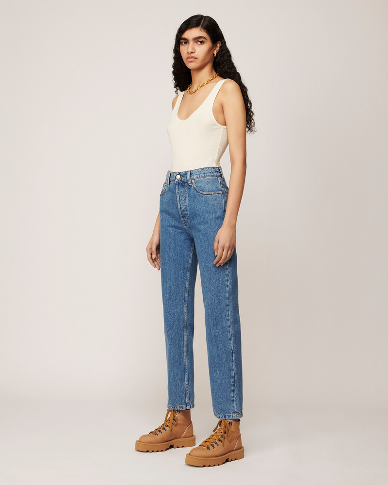 KEMIA - Straight leg jeans - Medium blue 4