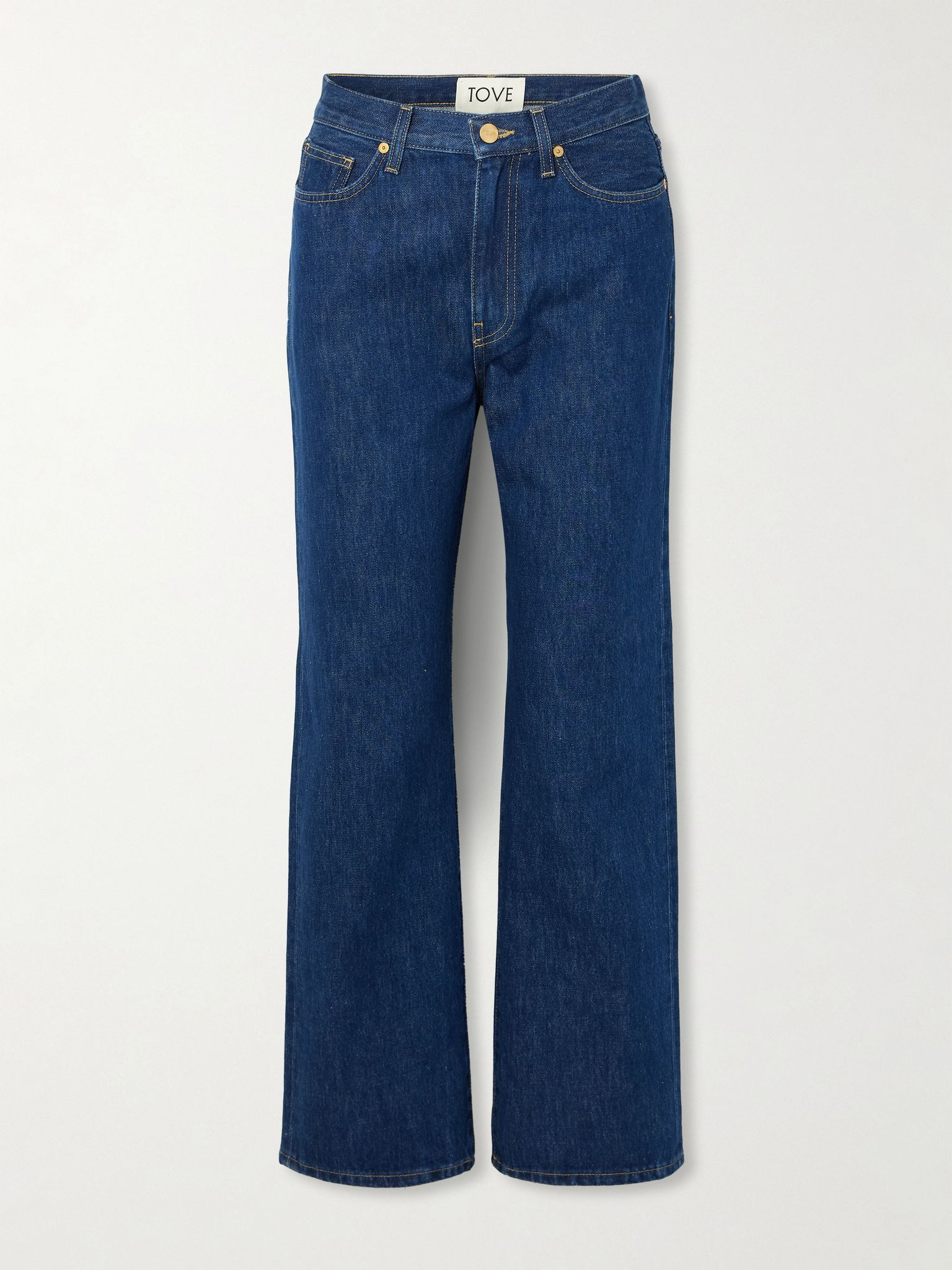 Sade high-rise straight-leg recycled jeans Indigo - 1