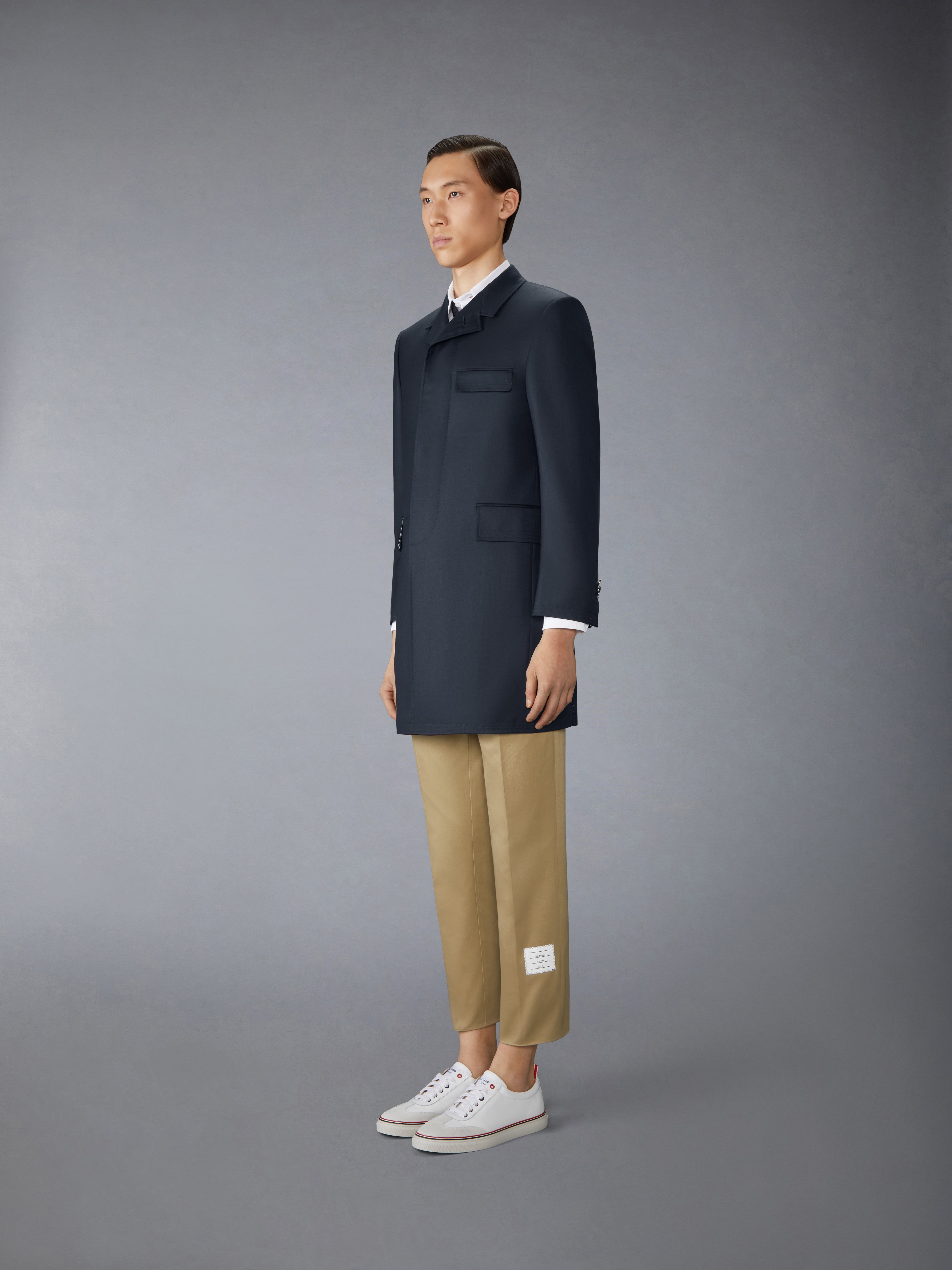 SUPER 120s TWILL CHESTERFIELD OVERCOAT - 3