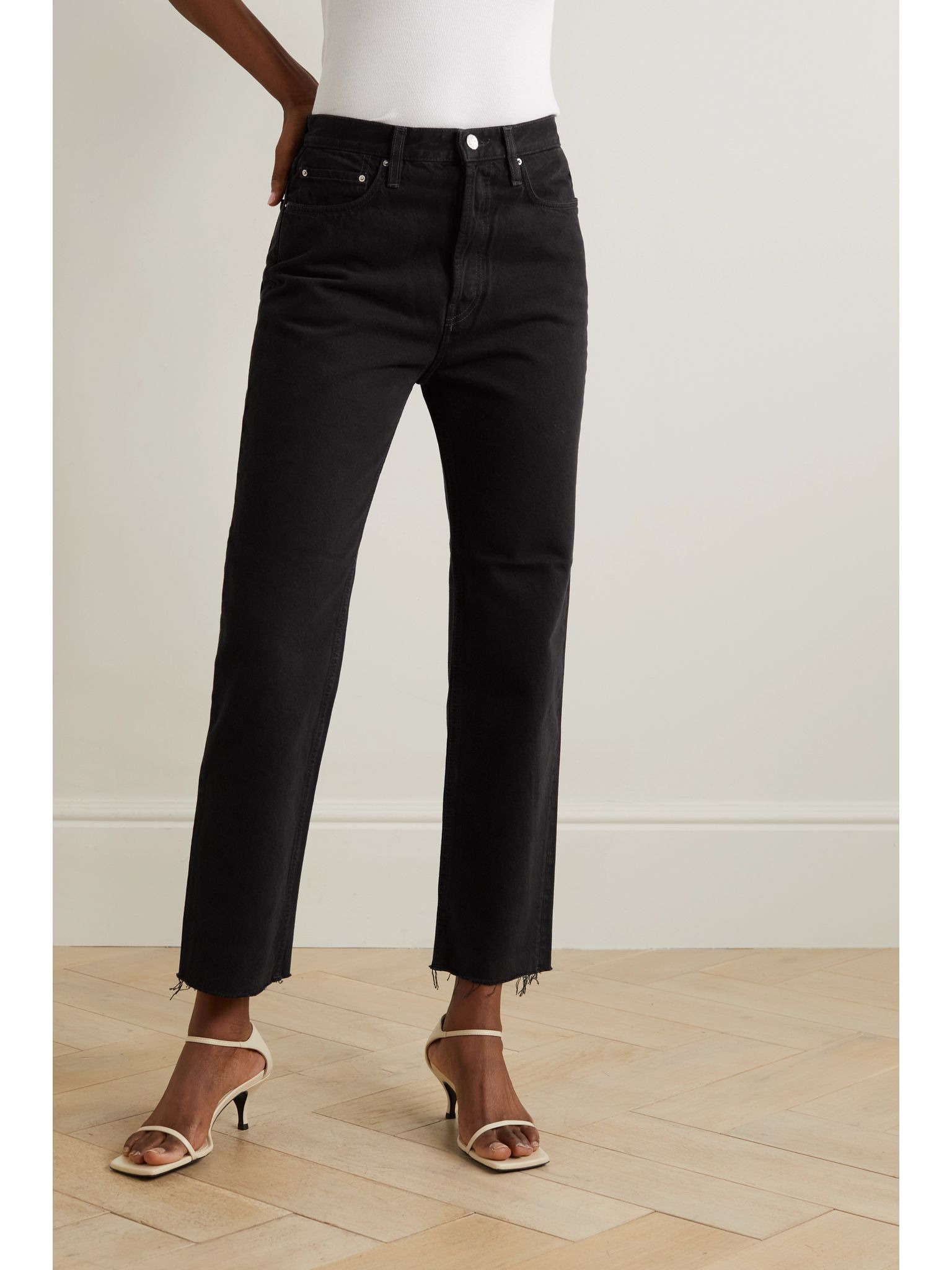 Classic Cut high-rise straight-leg organic jeans Black - 4
