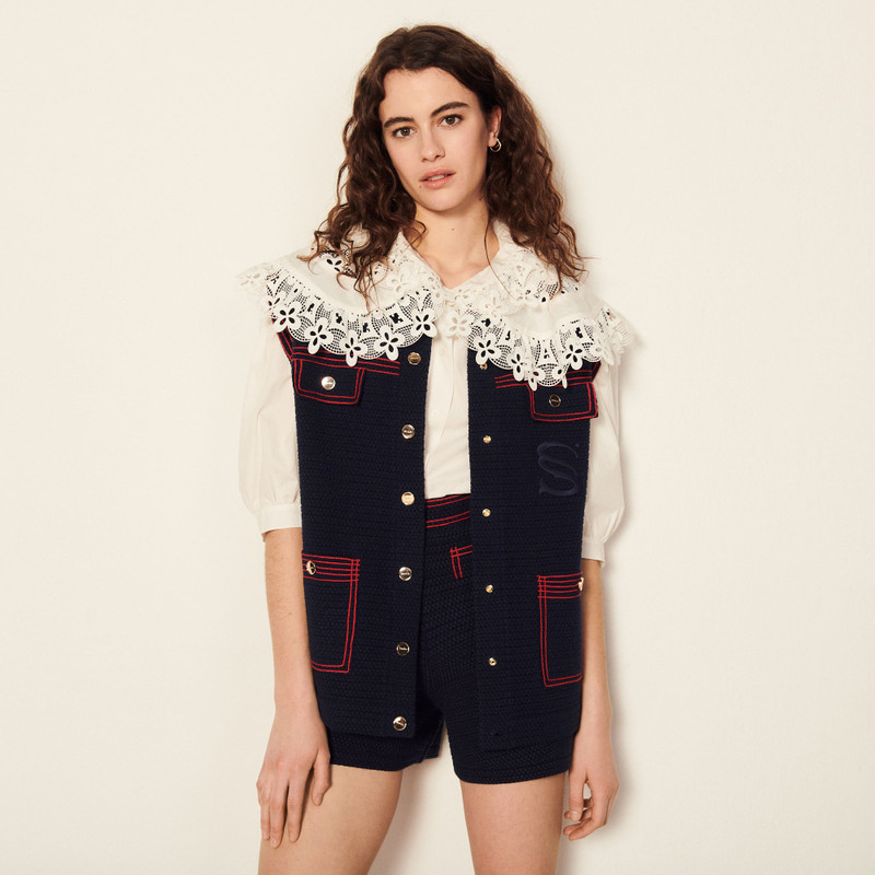 Sandro Sleeveless coatigan outlook