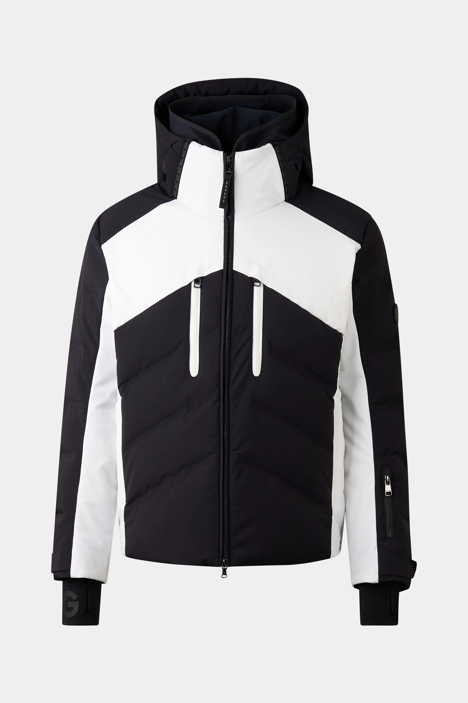 Jervis down ski jacket in Black/white - 1