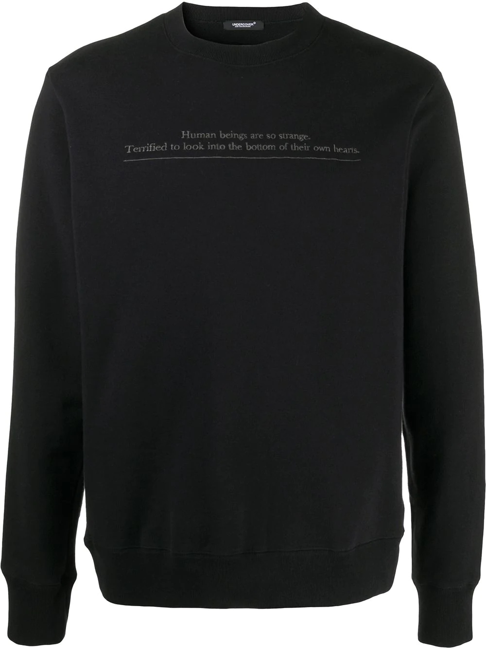 slogan print sweatshirt - 1