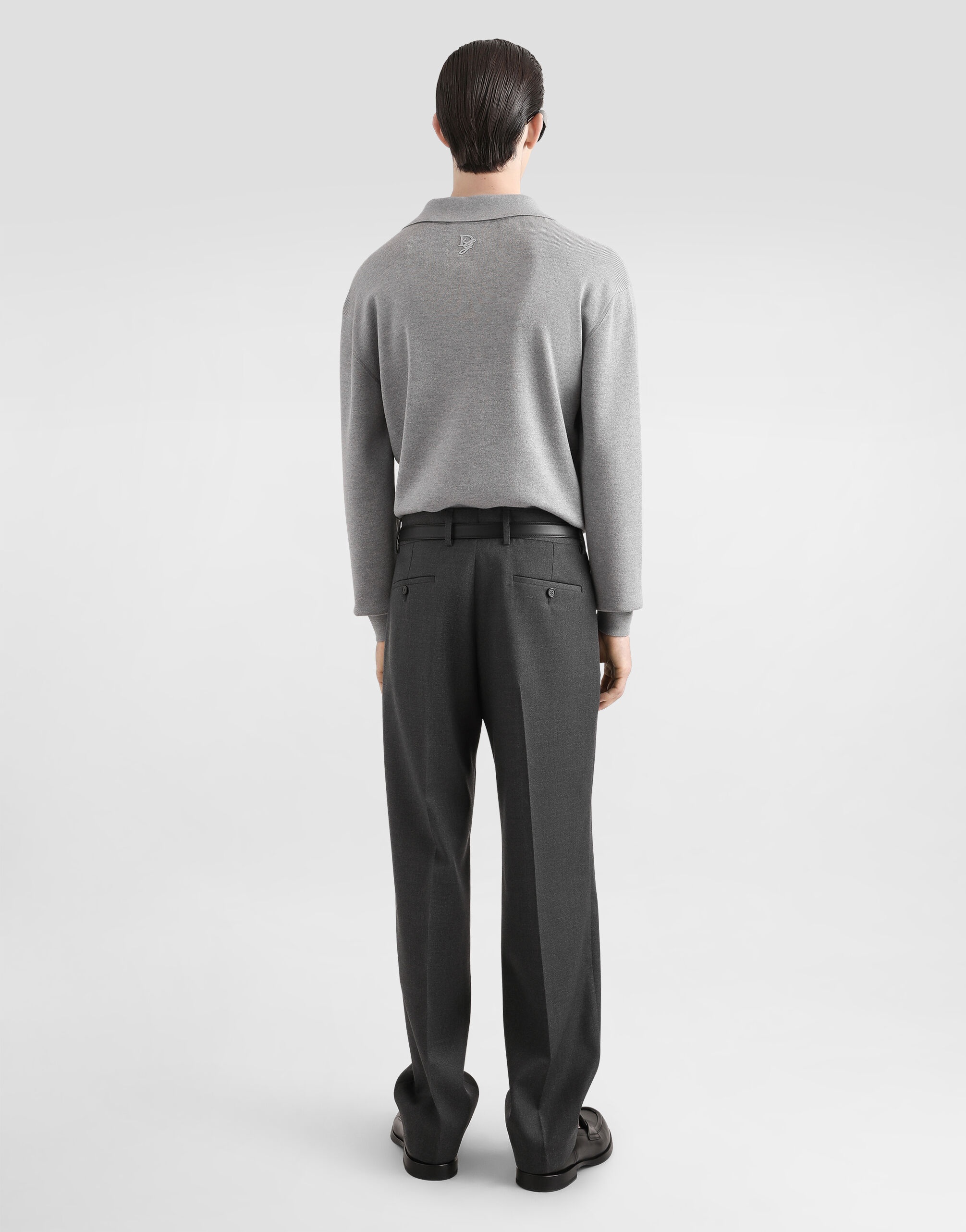 Wool pants with double darts - 3