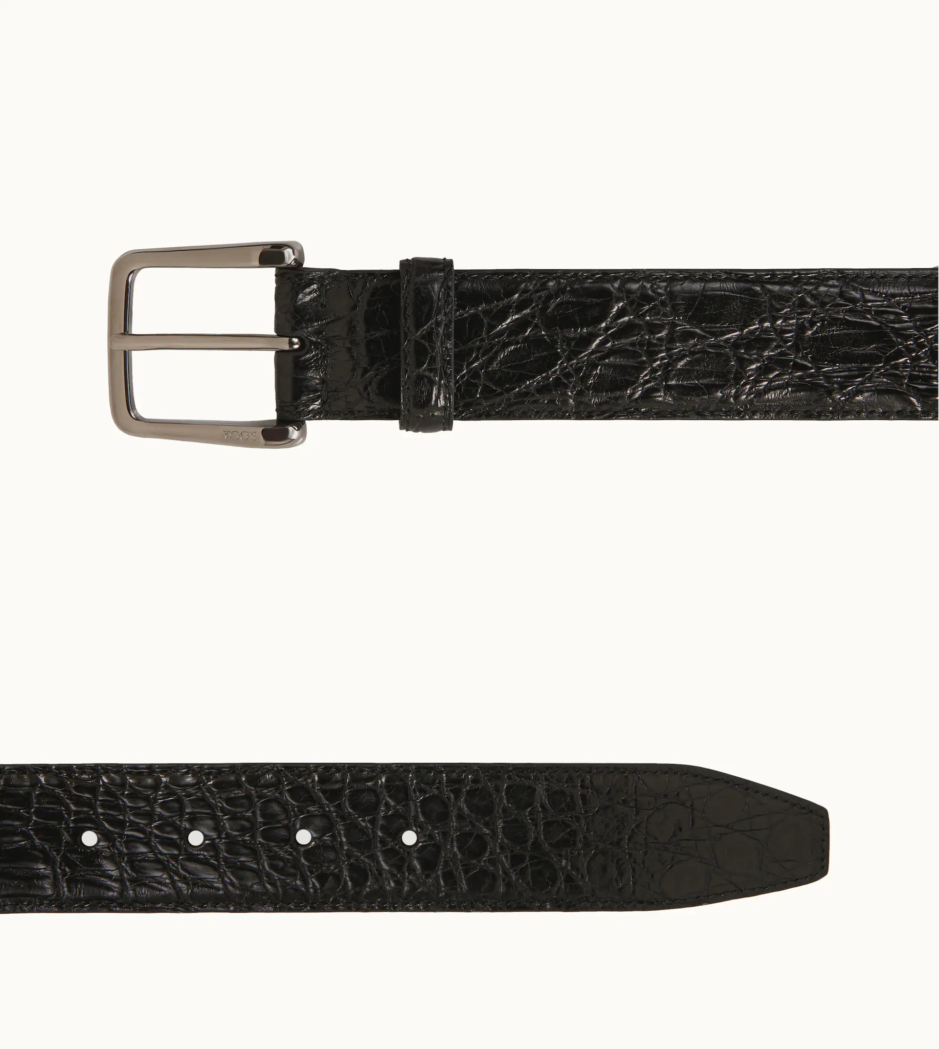 Tod's BELT IN CAYMAN - BLACK | REVERSIBLE