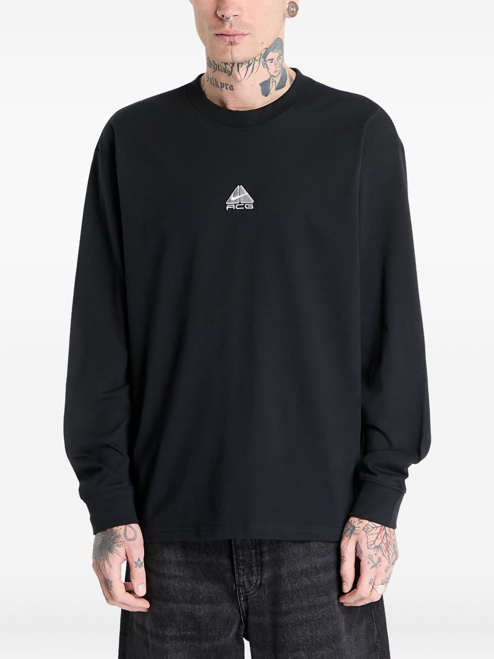 logo-detail long-sleeve T-shirt - 1