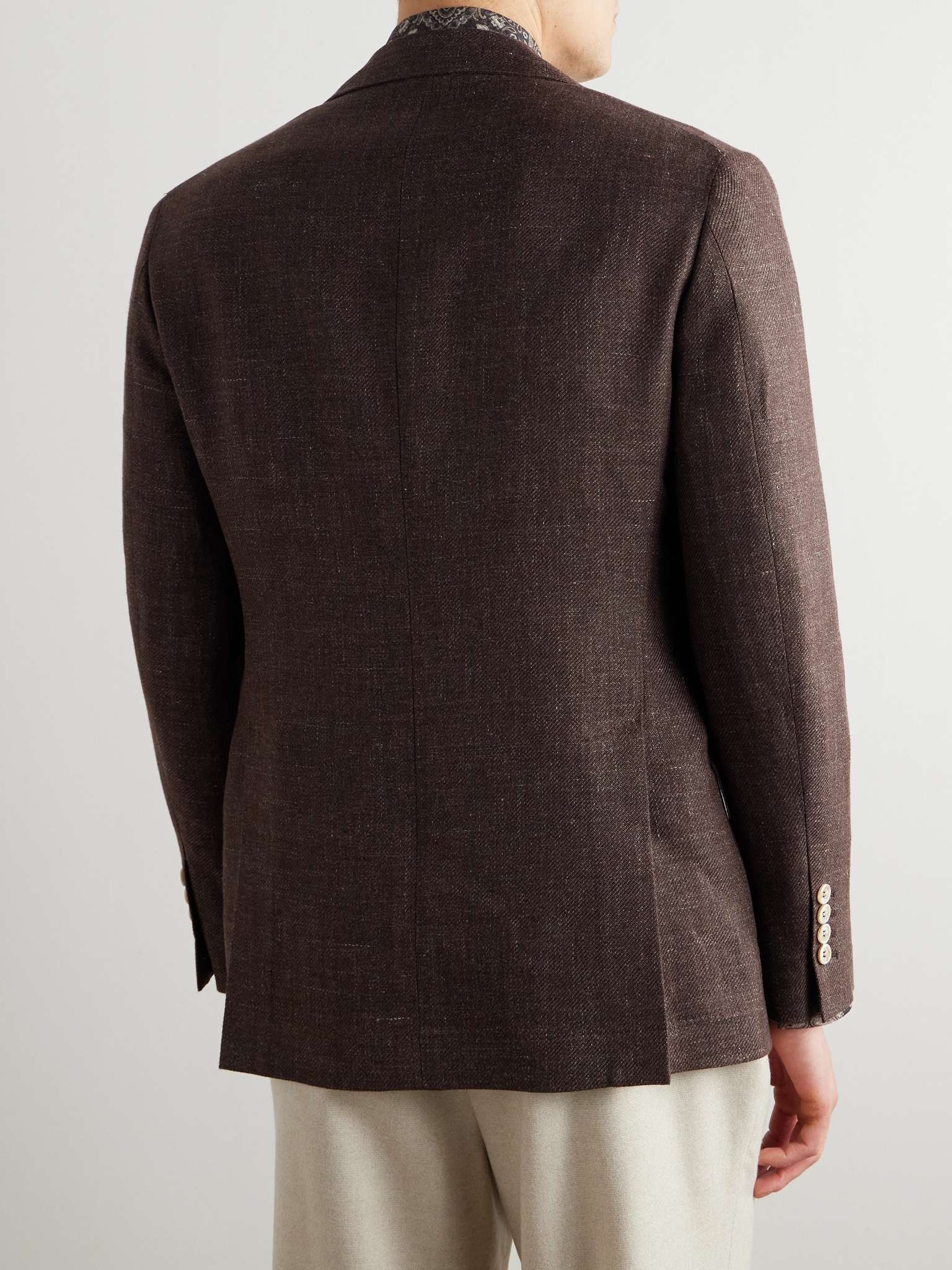 Linen, Wool and Silk-Blend Blazer - 3