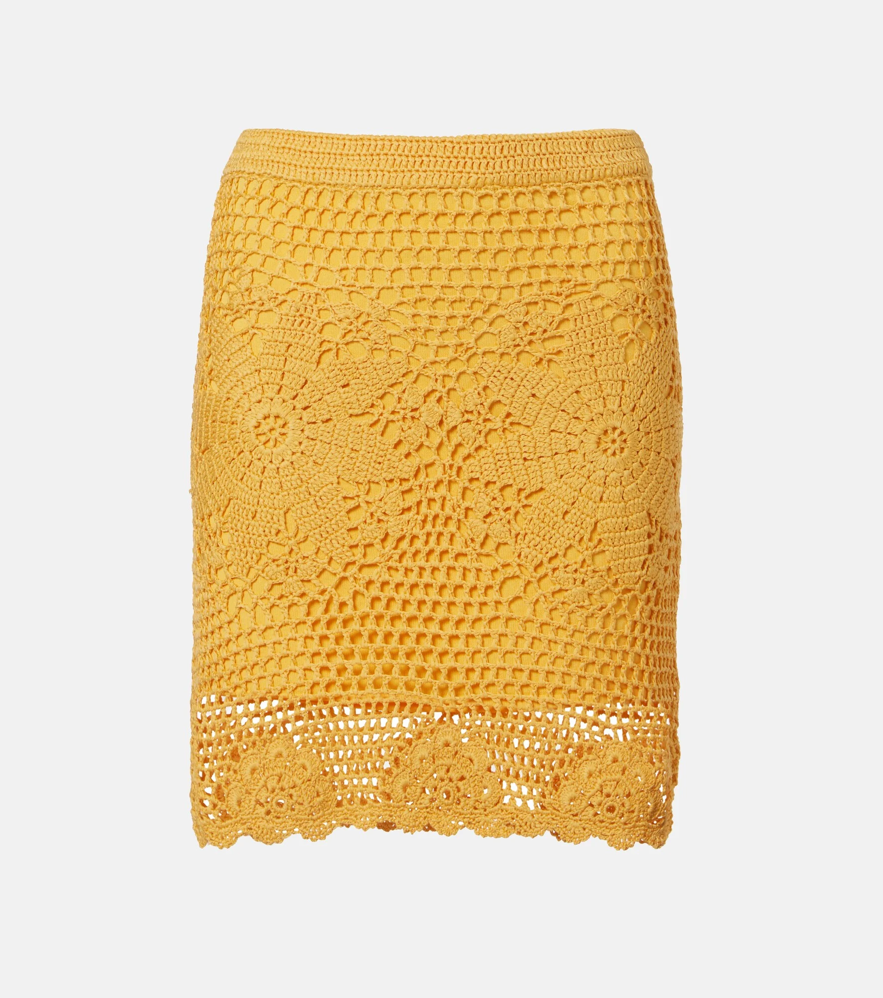 Agnes floral crochet cotton miniskirt - 1