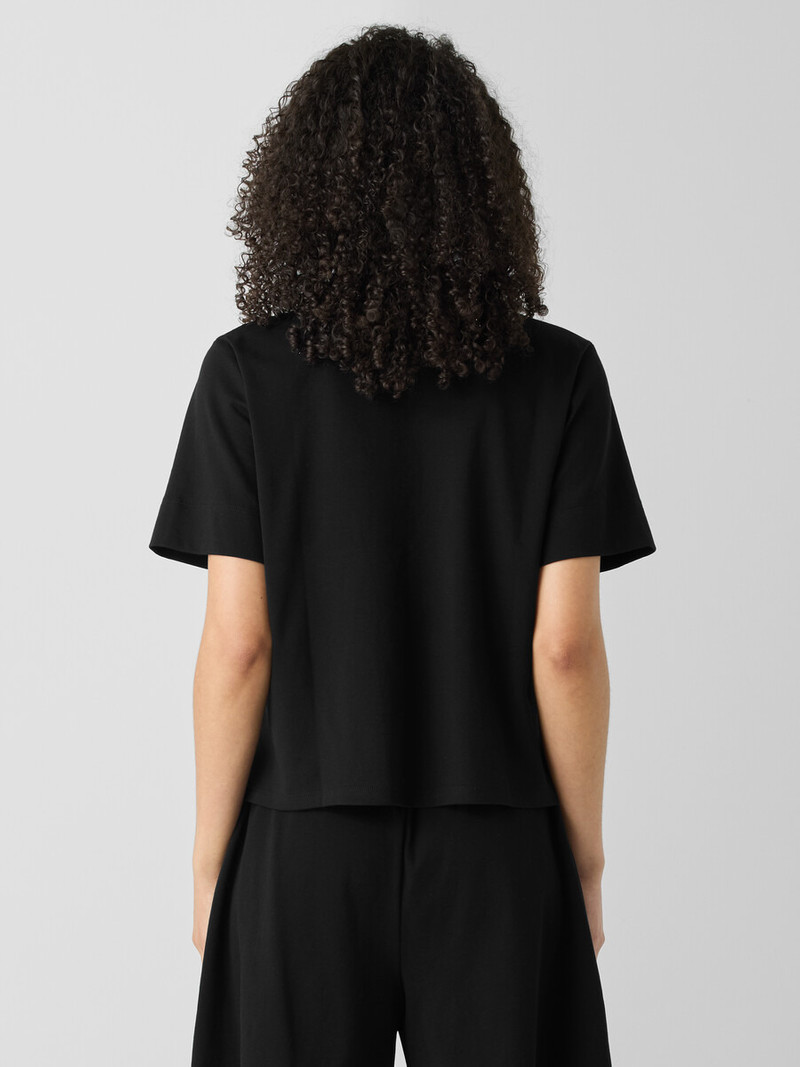 Organic Cotton Interlock Notch Collar Sleep Shirt 4