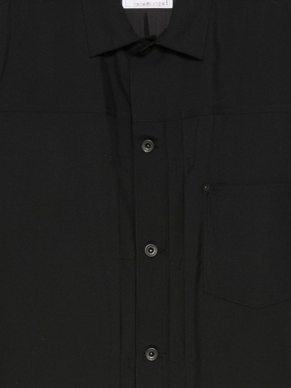 button-fastening shirt jacket - 3