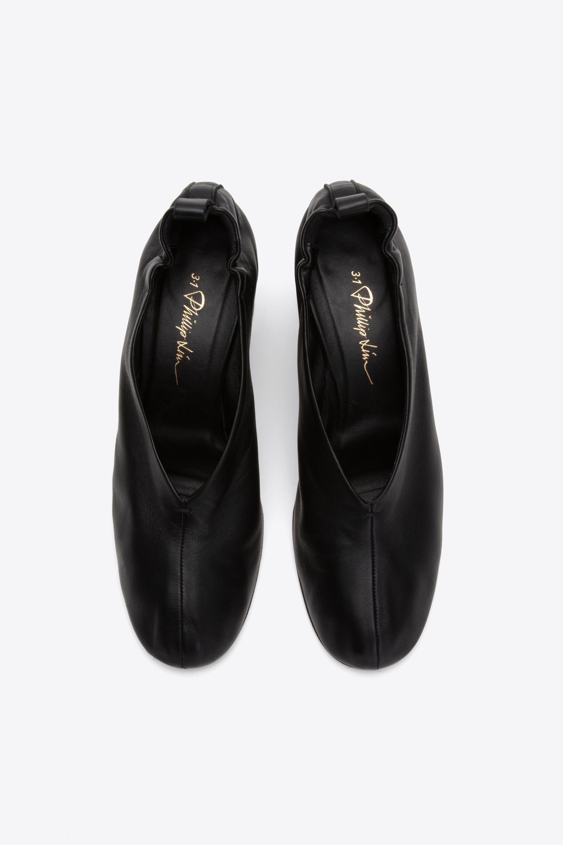 Nadia Ruched Leather Pumps - 4