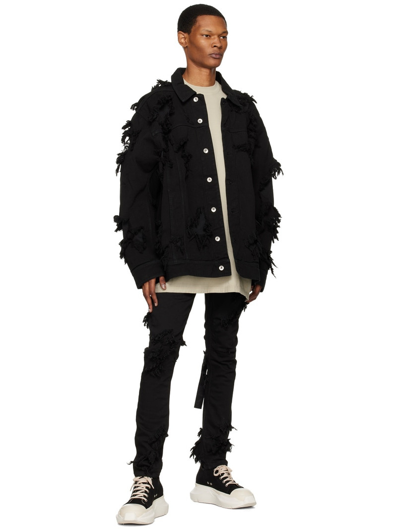 Rick Owens DRKSHDW Black Jumbo Denim Jacket outlook