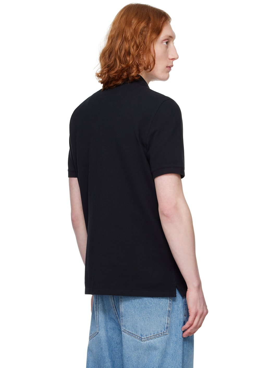Black Fox Head Patch Regular Polo - 3