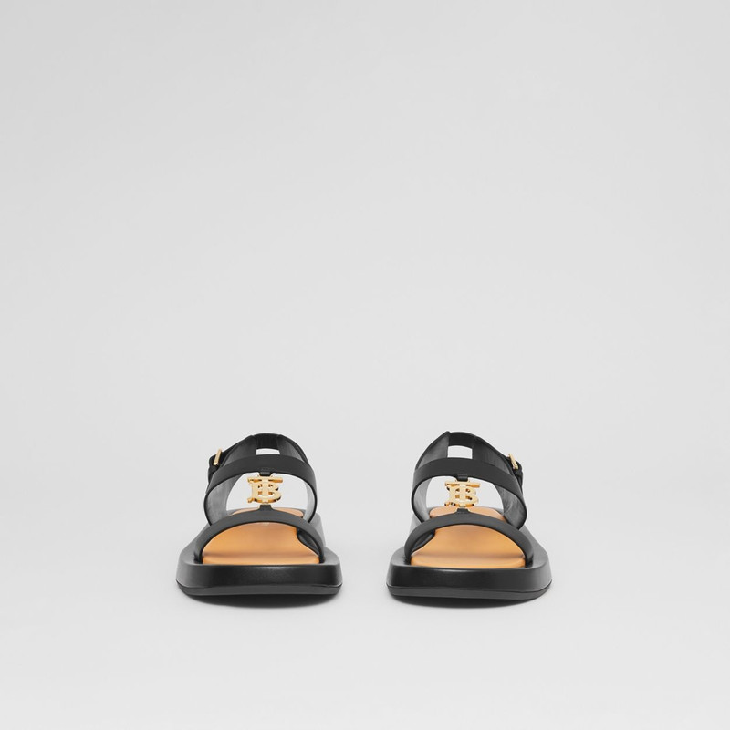 Monogram Motif Leather Sandals 4