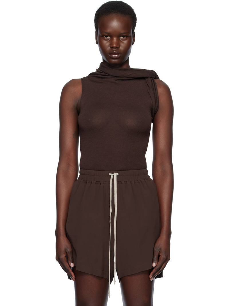 Brown Hollywood Banded Tank Top 1