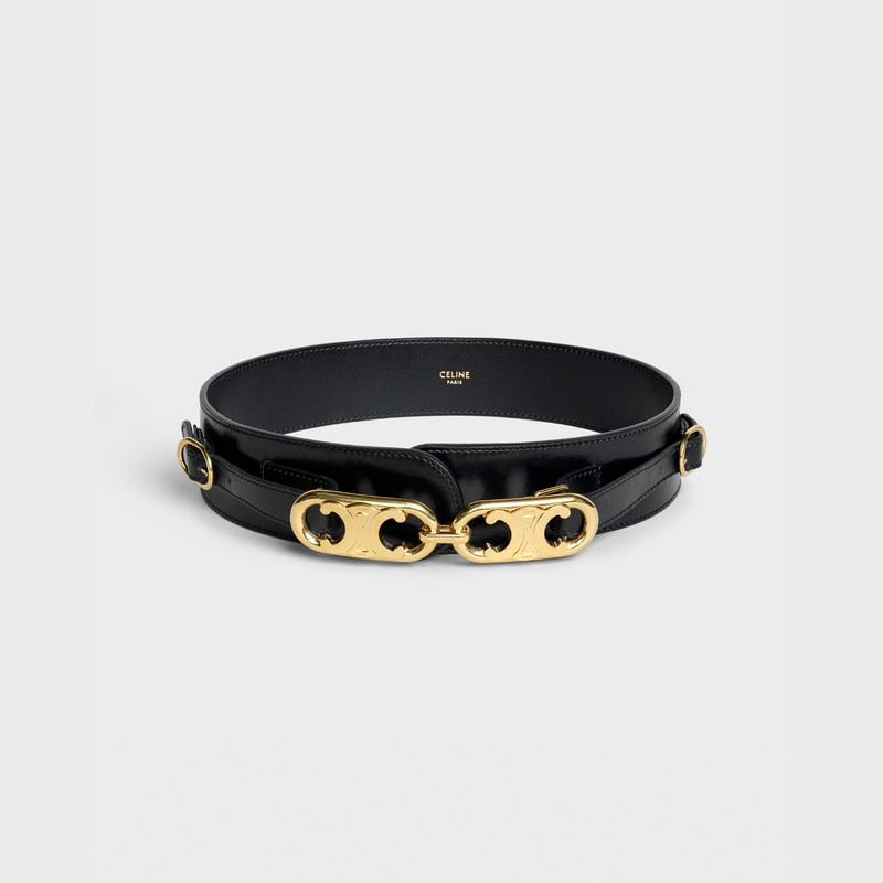 CELINE CHAÎNE TRIOMPHE BELT AND BUCKLE WITH HOOKS  IN  SMOOTH CALFSKIN outlook