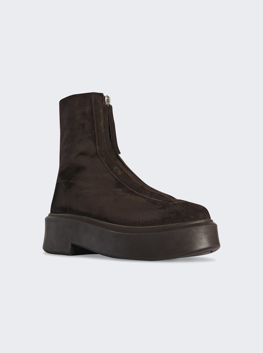 Zipped Boot I Dark Brown - 2