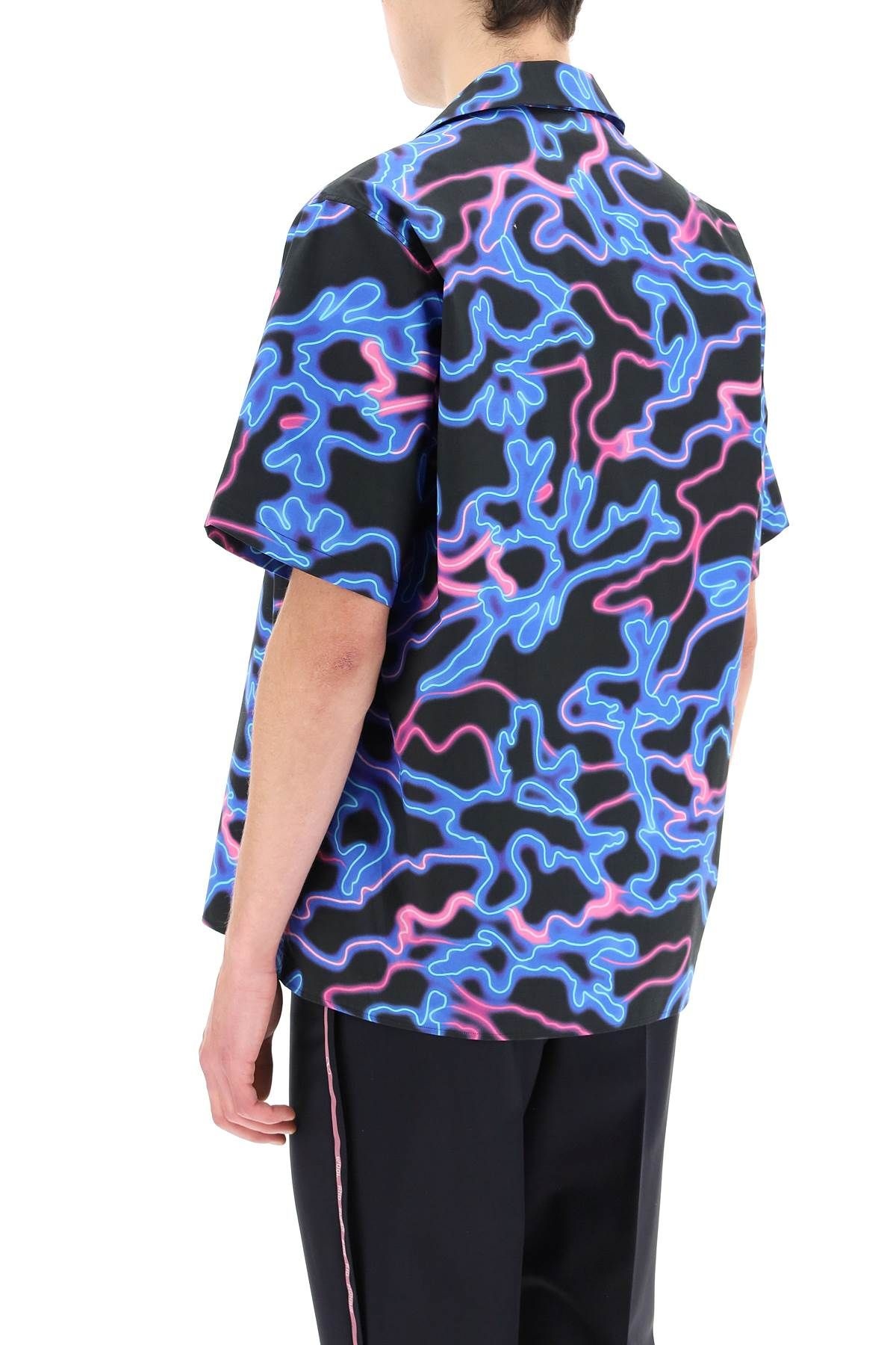 NEON CAMOU BOWLING SHIRT - 4