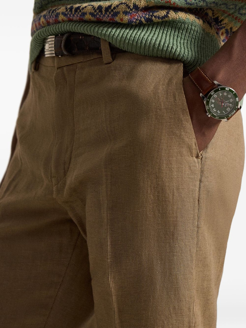 Manhasset houndstooth-pattern chino trousers 5