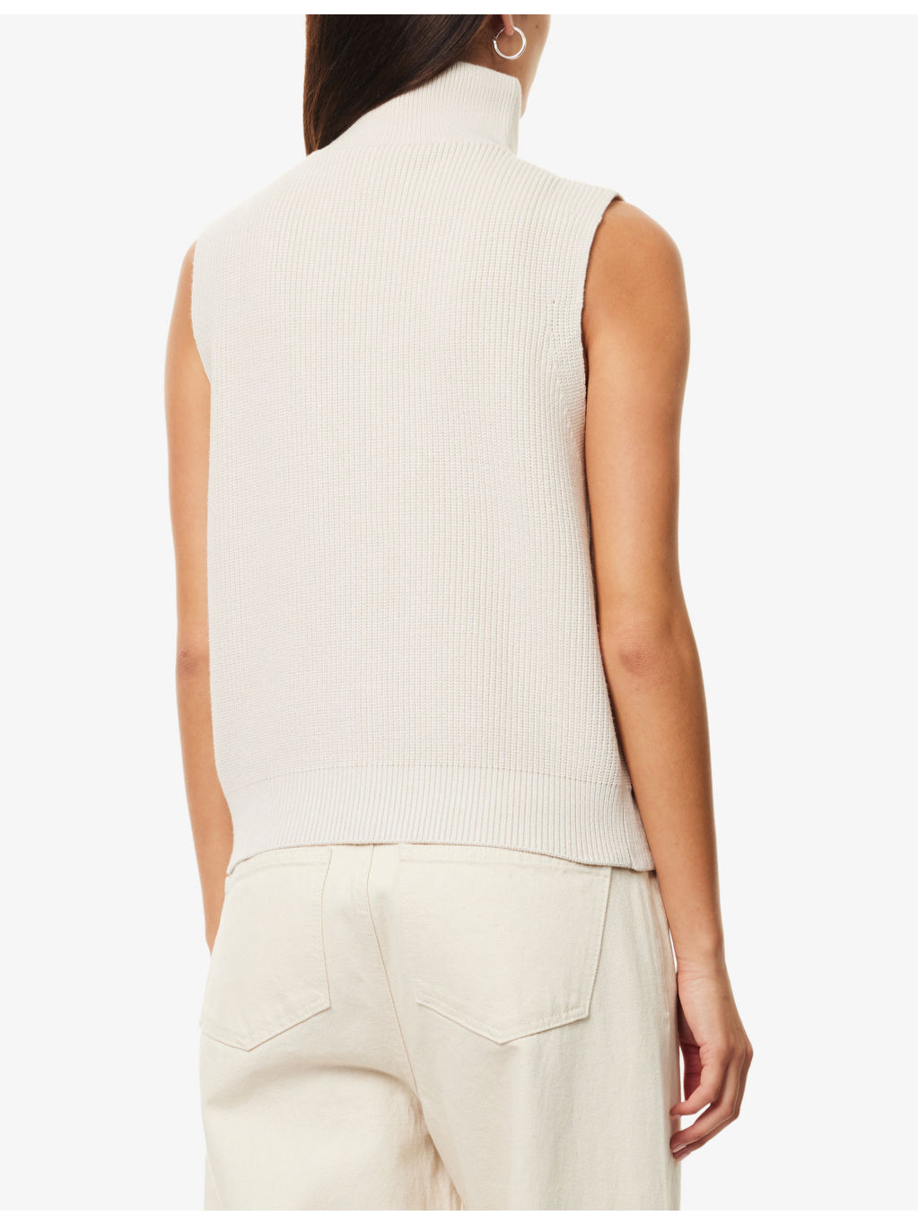 Amina High-Neck Knitted Vest - 4