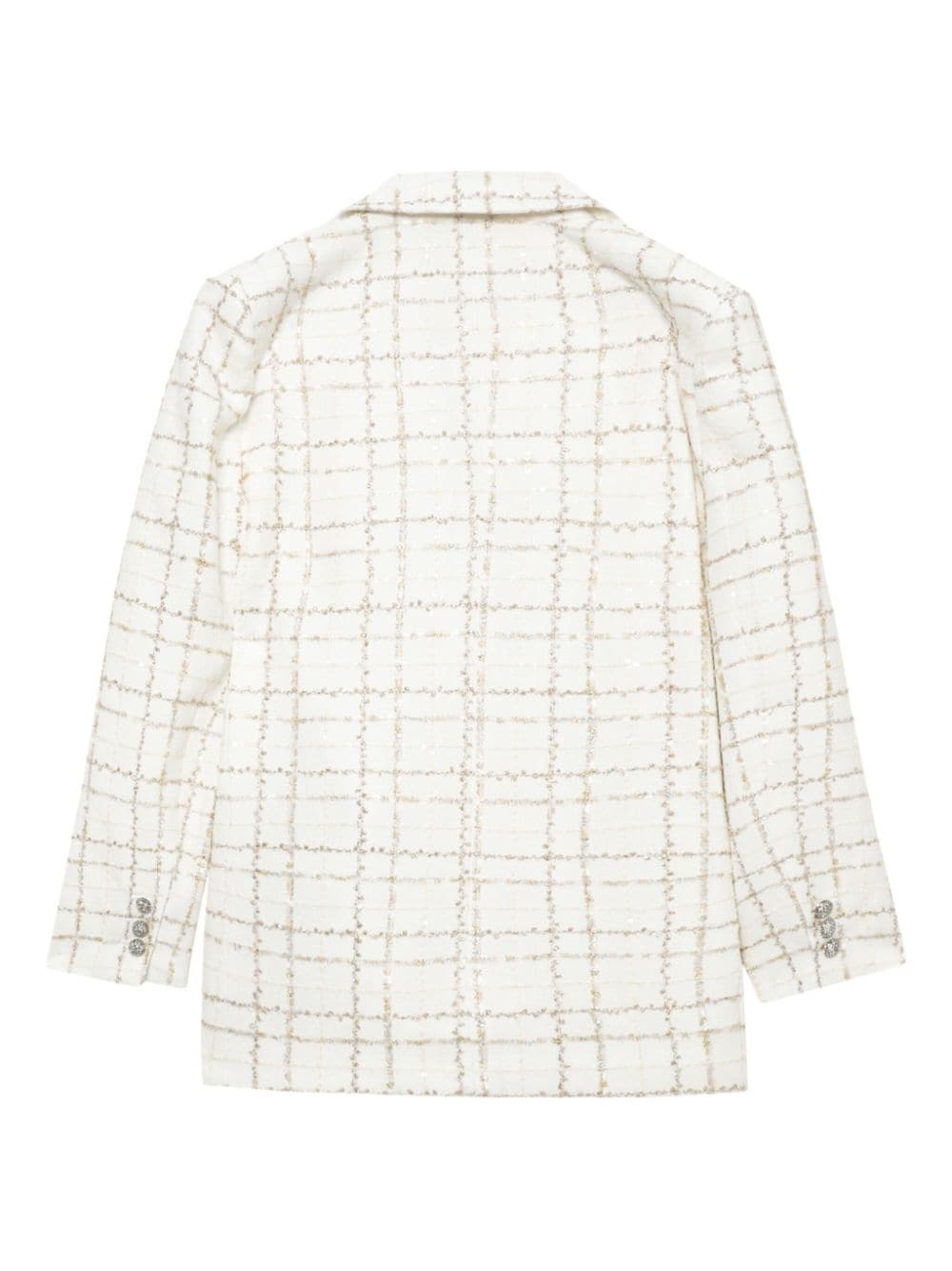 double-breasted tweed blazer - 6