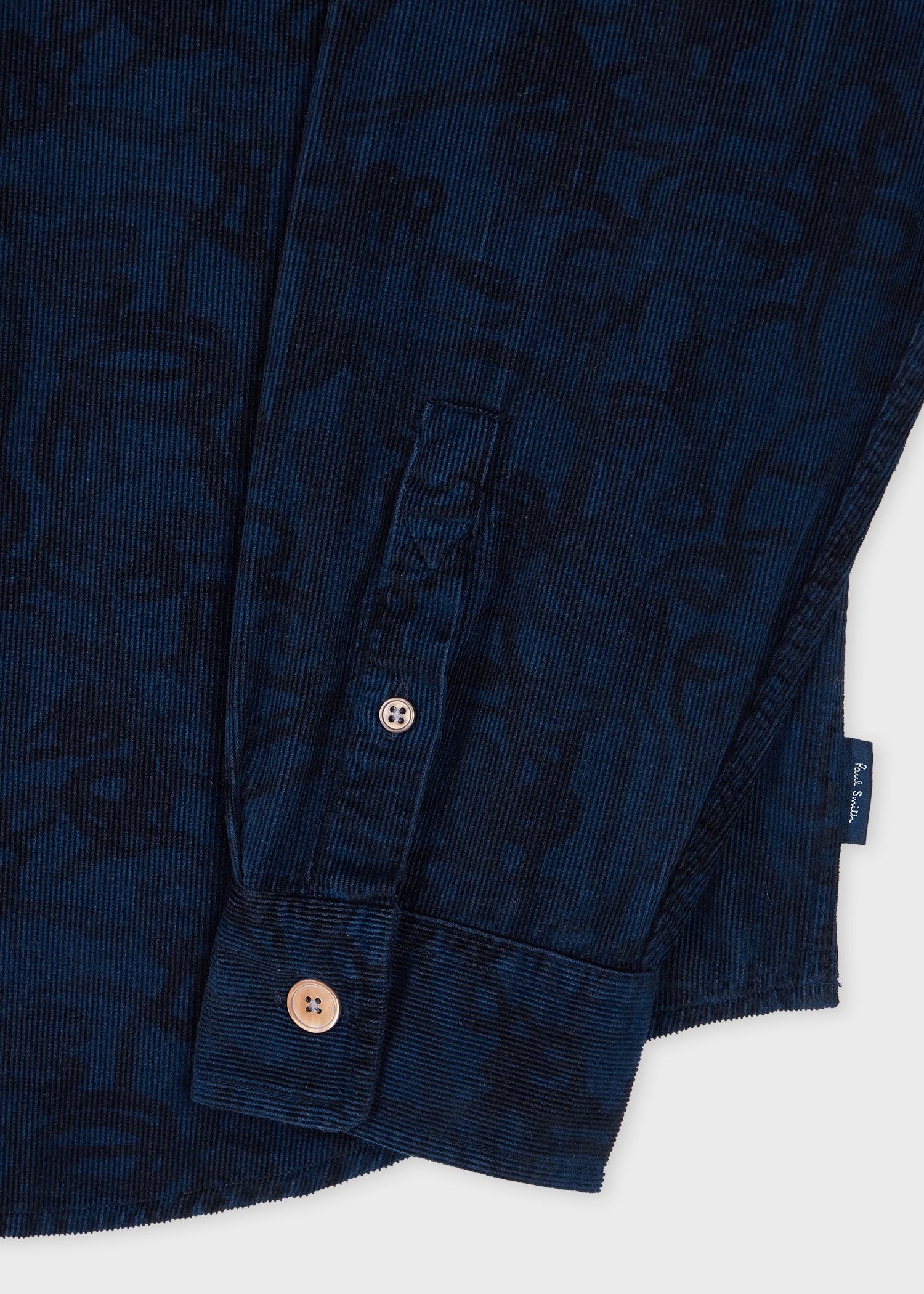 Dark Navy 'Le Soir' Print Corduroy Shirt - 2