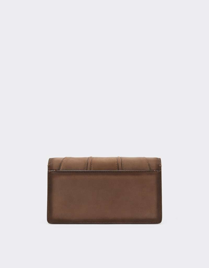 Ferrari GT wallet in shaded nubuck with chain shoulder strap 4