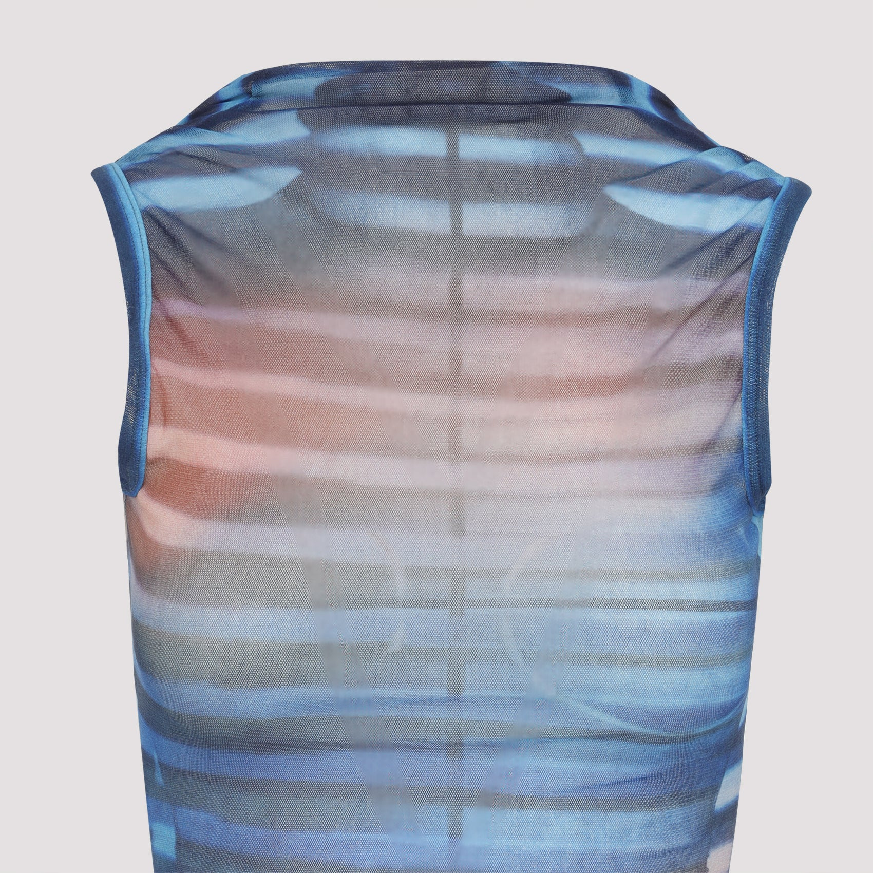 Jean Paul Gaultier Mesh Printed "Air" Long Dress Women - 3