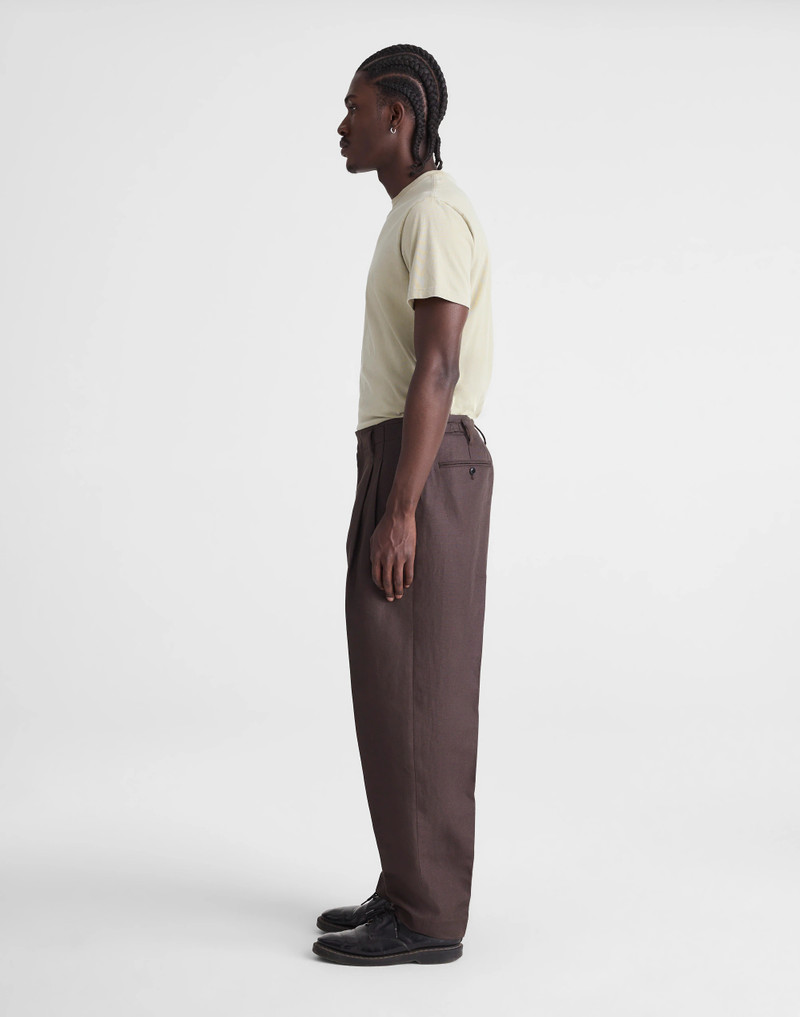 Double-Pleated Trousers in Linen-Cotton Blend 4