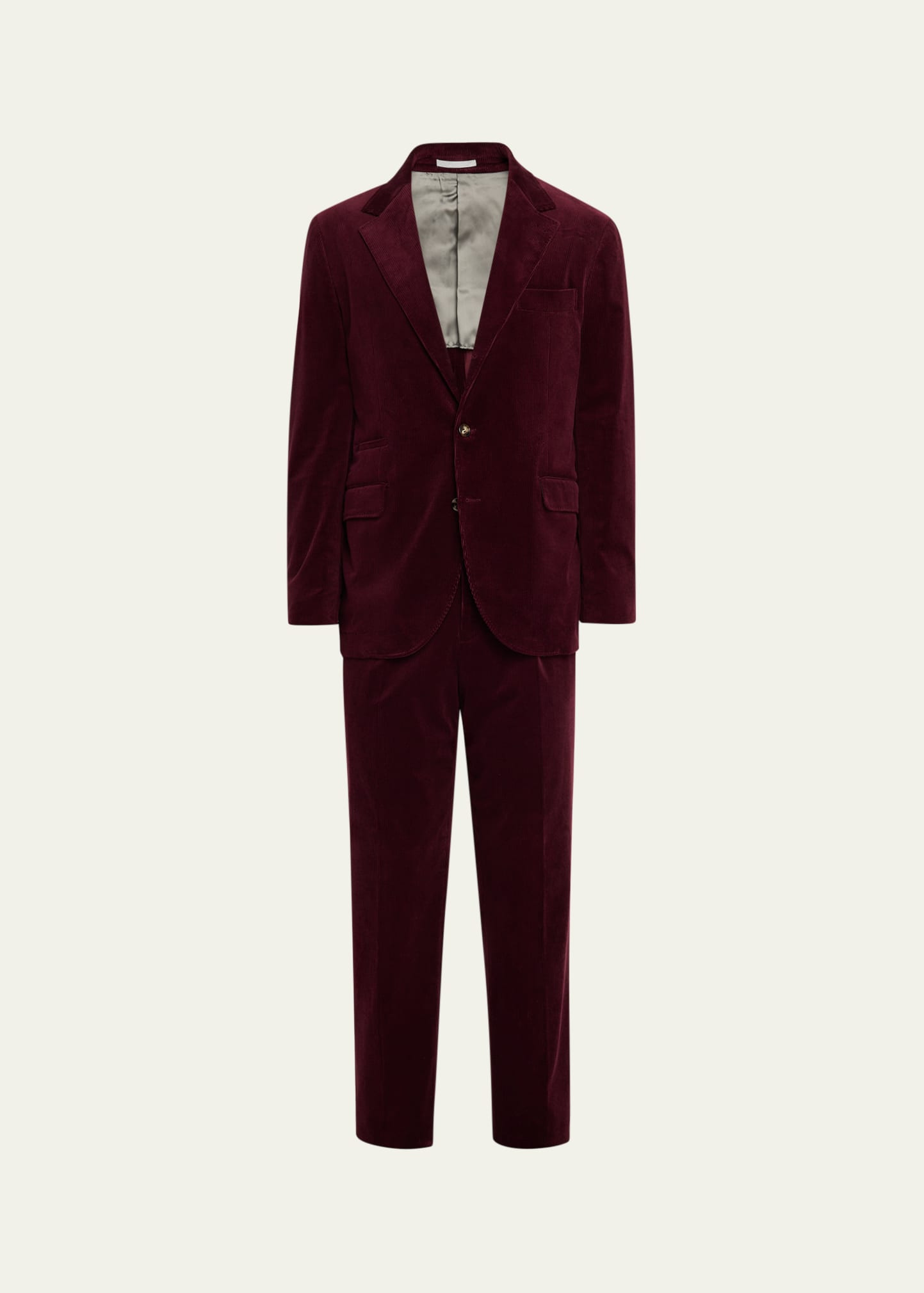 Men's Fine Wale Corduroy Two-Piece Suit - 1